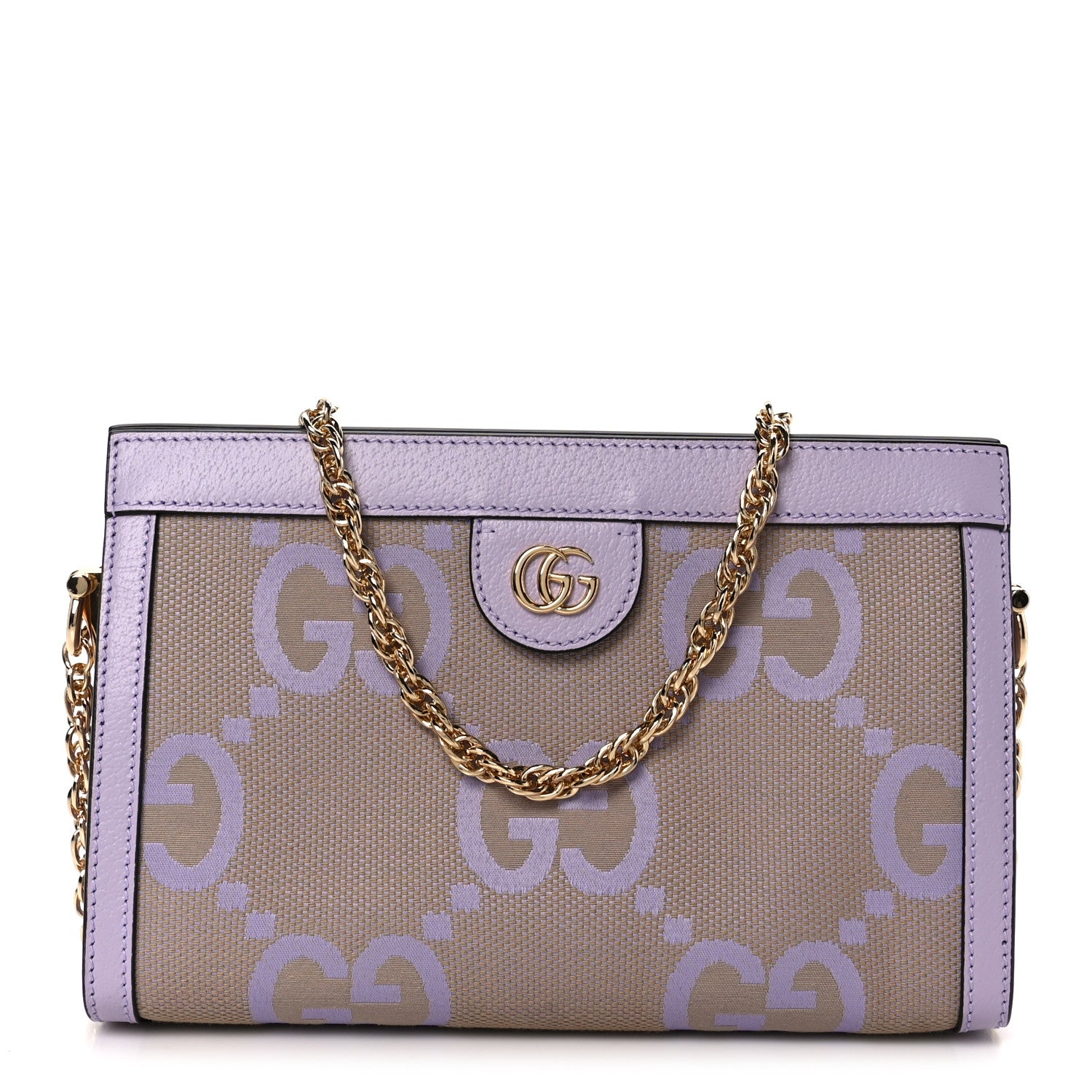 Gucci Monogram Jumbo GG Textured Dollar Calfskin Small Ophidia