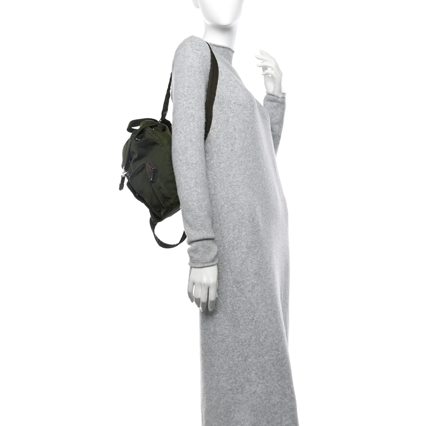 Nylon Vela Small Backpack Militare