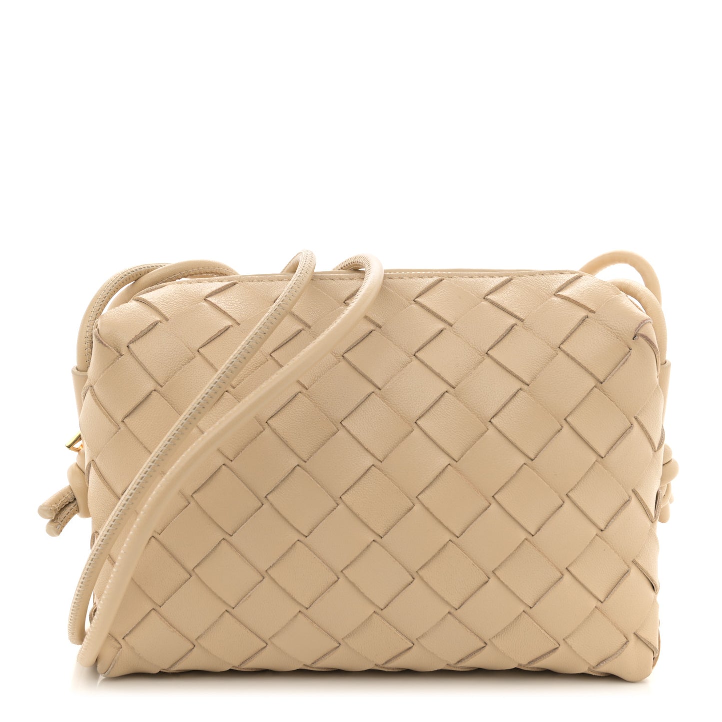 Nappa Intrecciato Mini Loop Camera Bag Porridge