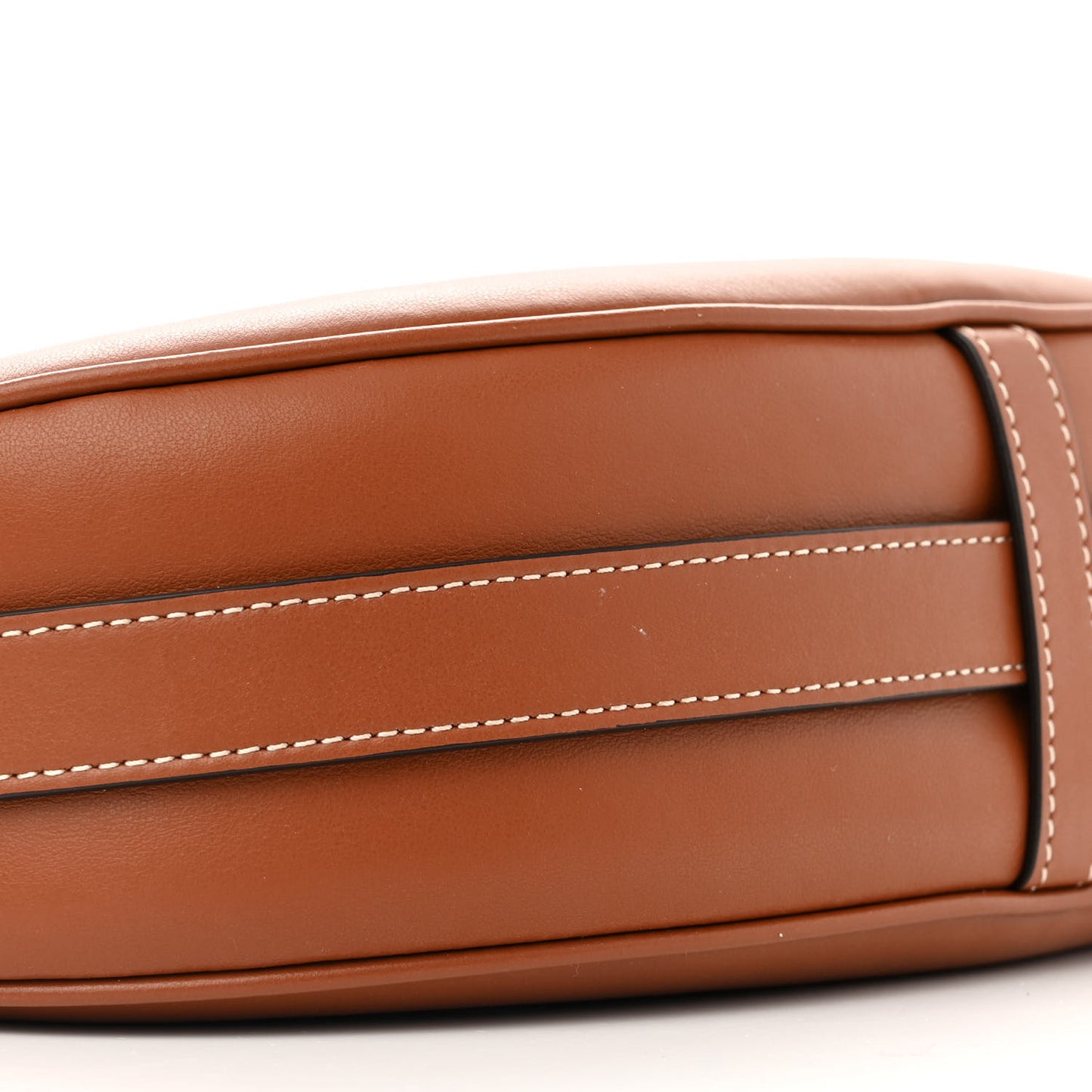 Smooth Calfskin Medium Strap Ava Shoulder Bag Tan