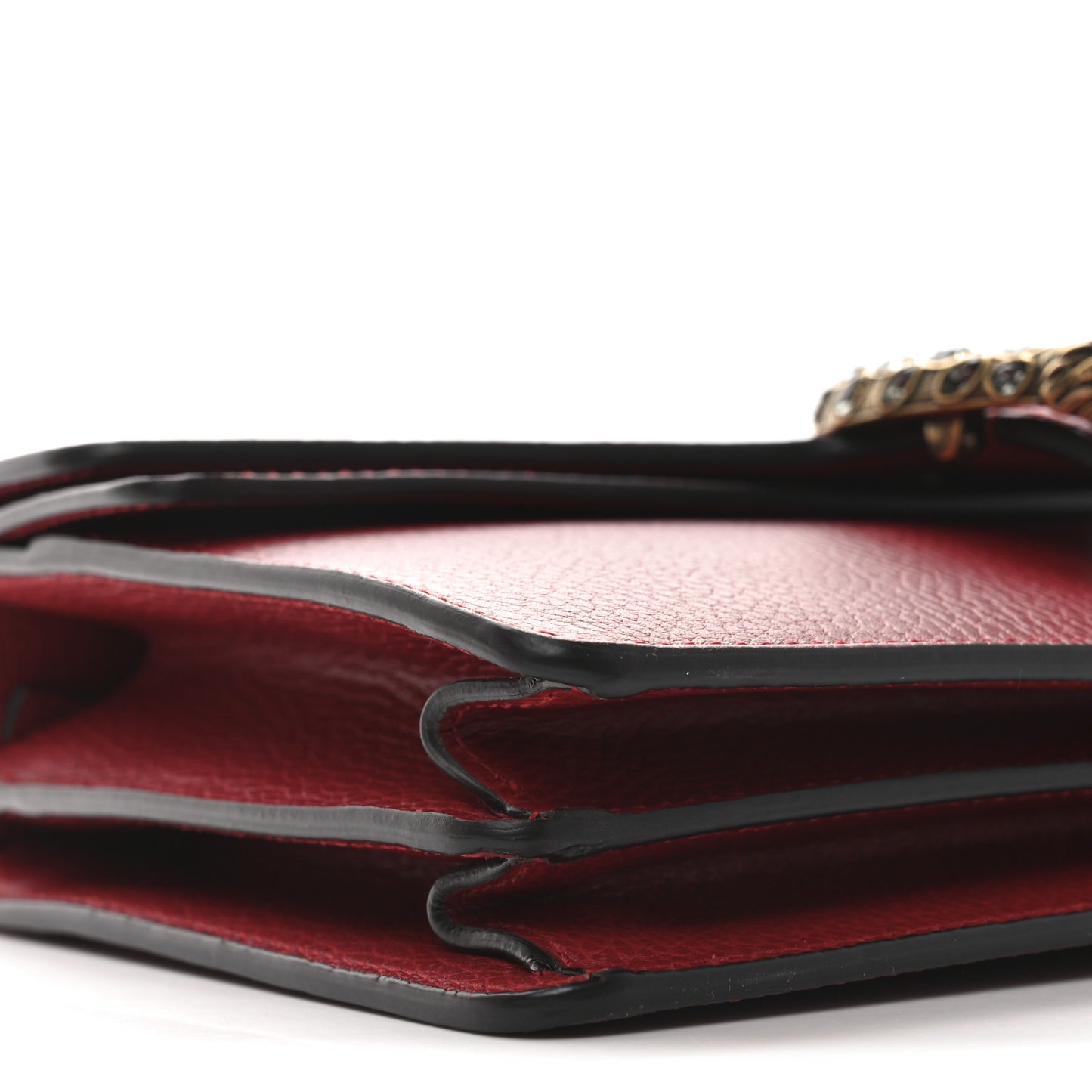 Dollar Calfskin Swarovski Crystal Small Dionysus Shoulder Bag Hibiscus Red