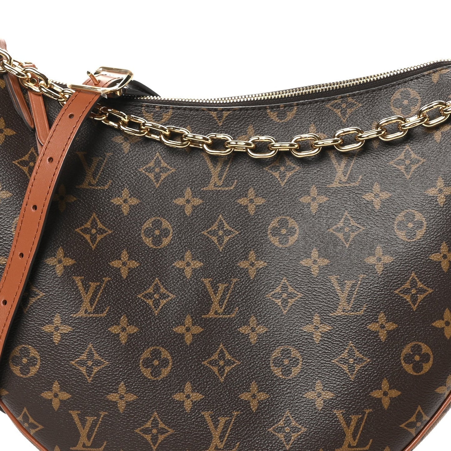 Reverse Monogram Loop Hobo