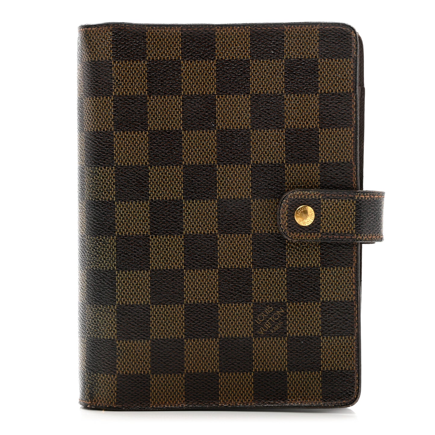 Damier Ebene Medium Ring Agenda Cover