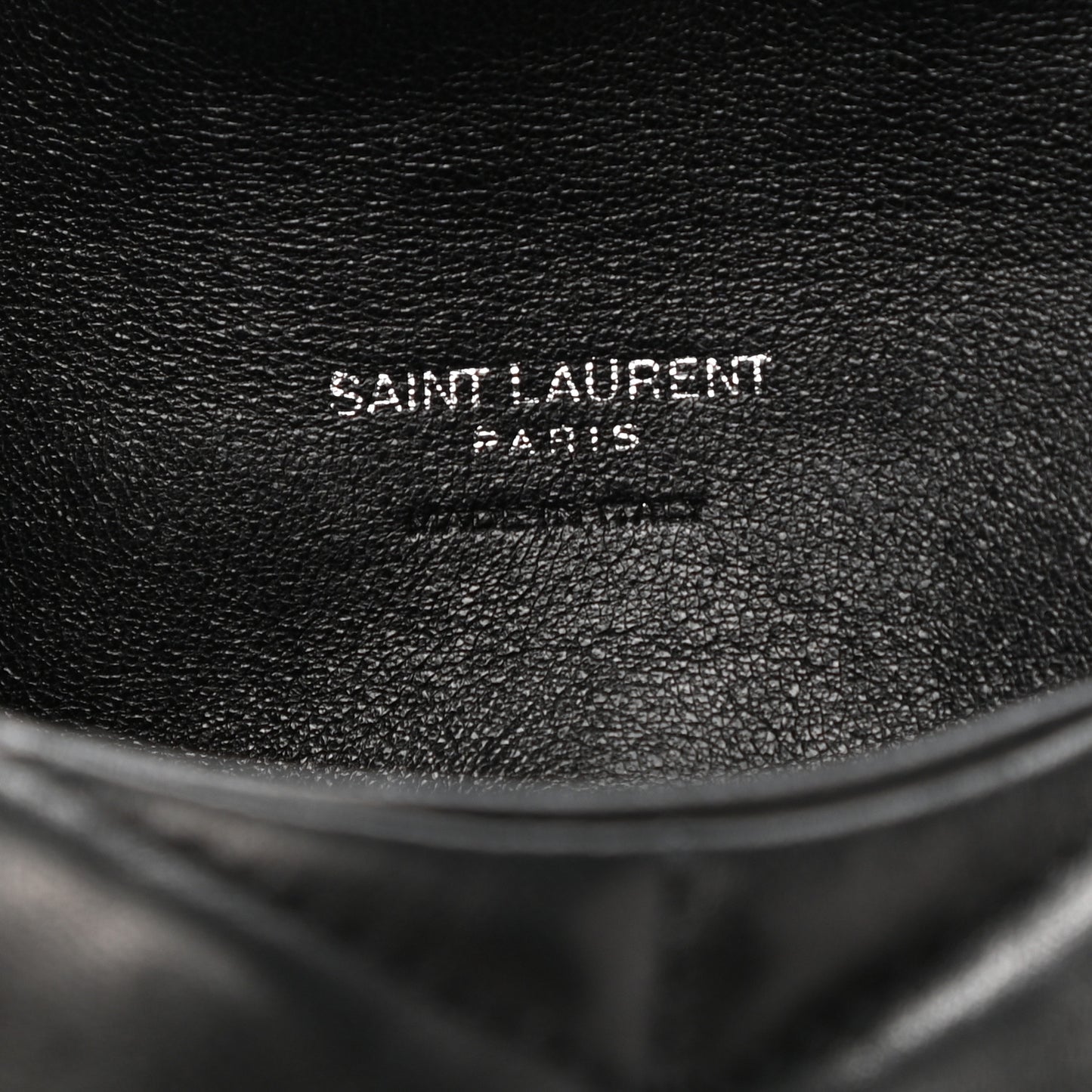 Lambskin Monogram Loulou Puffer Pouch Clutch Black
