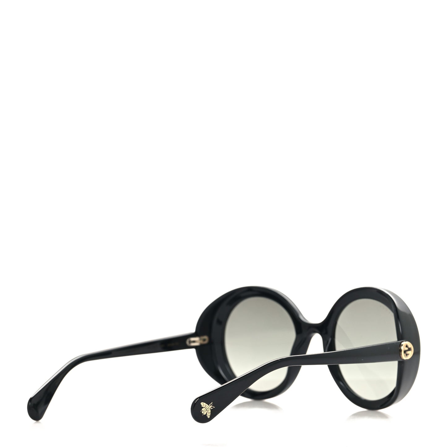 Acetate Round GG Sunglasses GG0367S Black