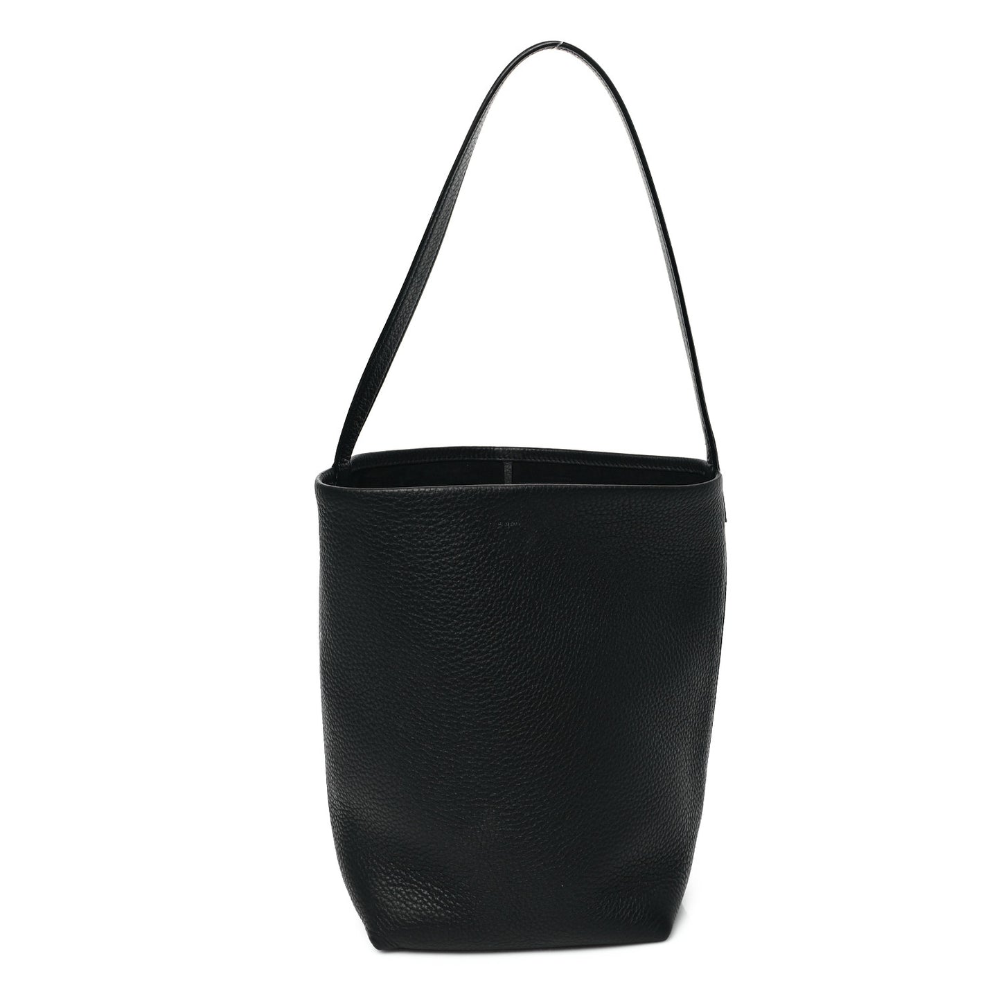 Grained Calfskin Medium N/S Park Tote Black