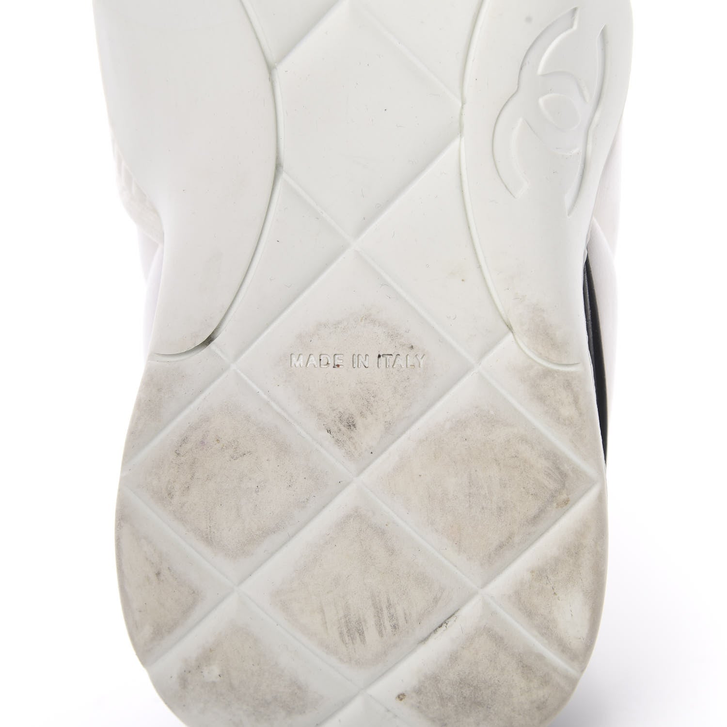 Chanel Stretch Fabric CC Sneakers 41 White 6 of 11