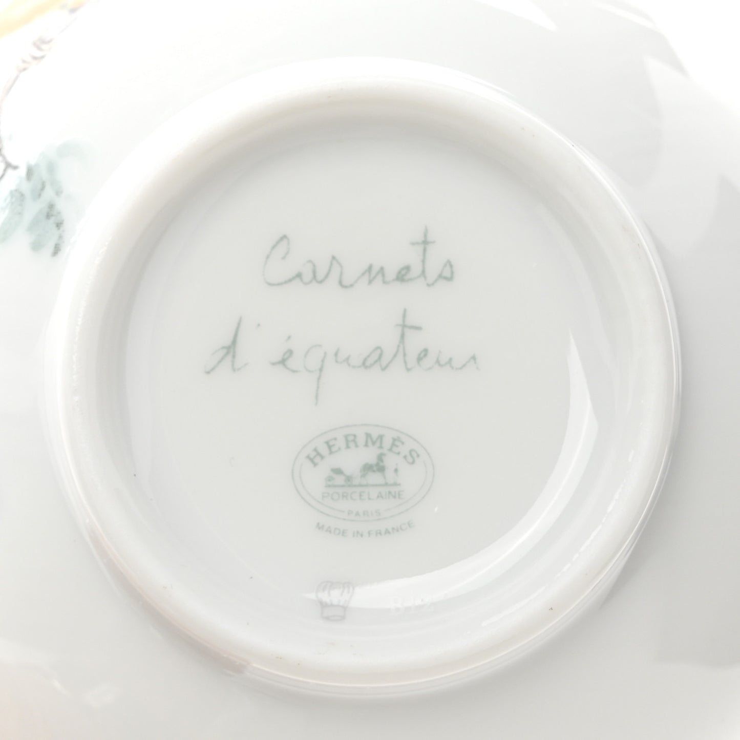 Porcelain Carnets d'Equateur Tea Cup and Saucer Set of 2
