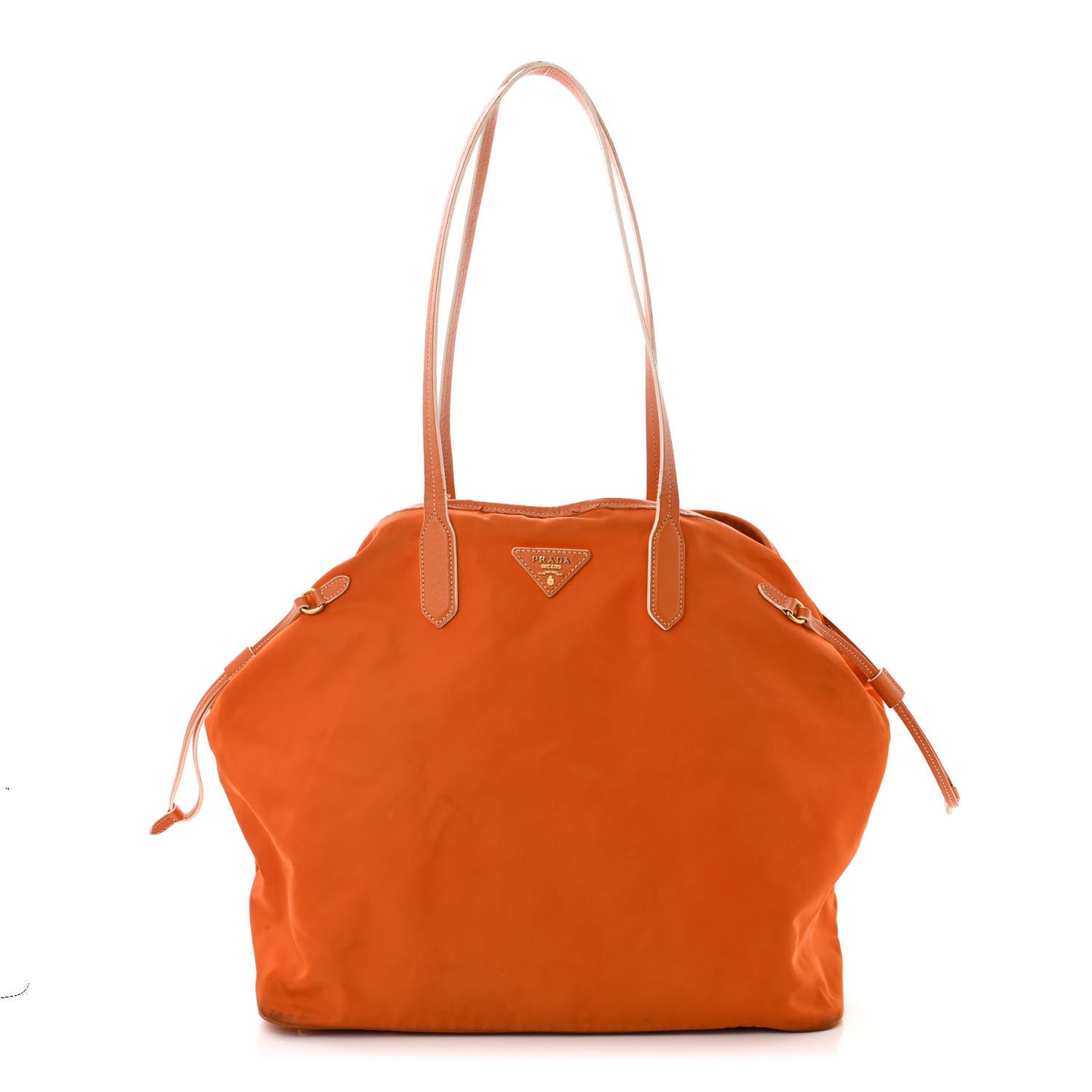 Tessuto Nylon Saffiano Tote Giallo