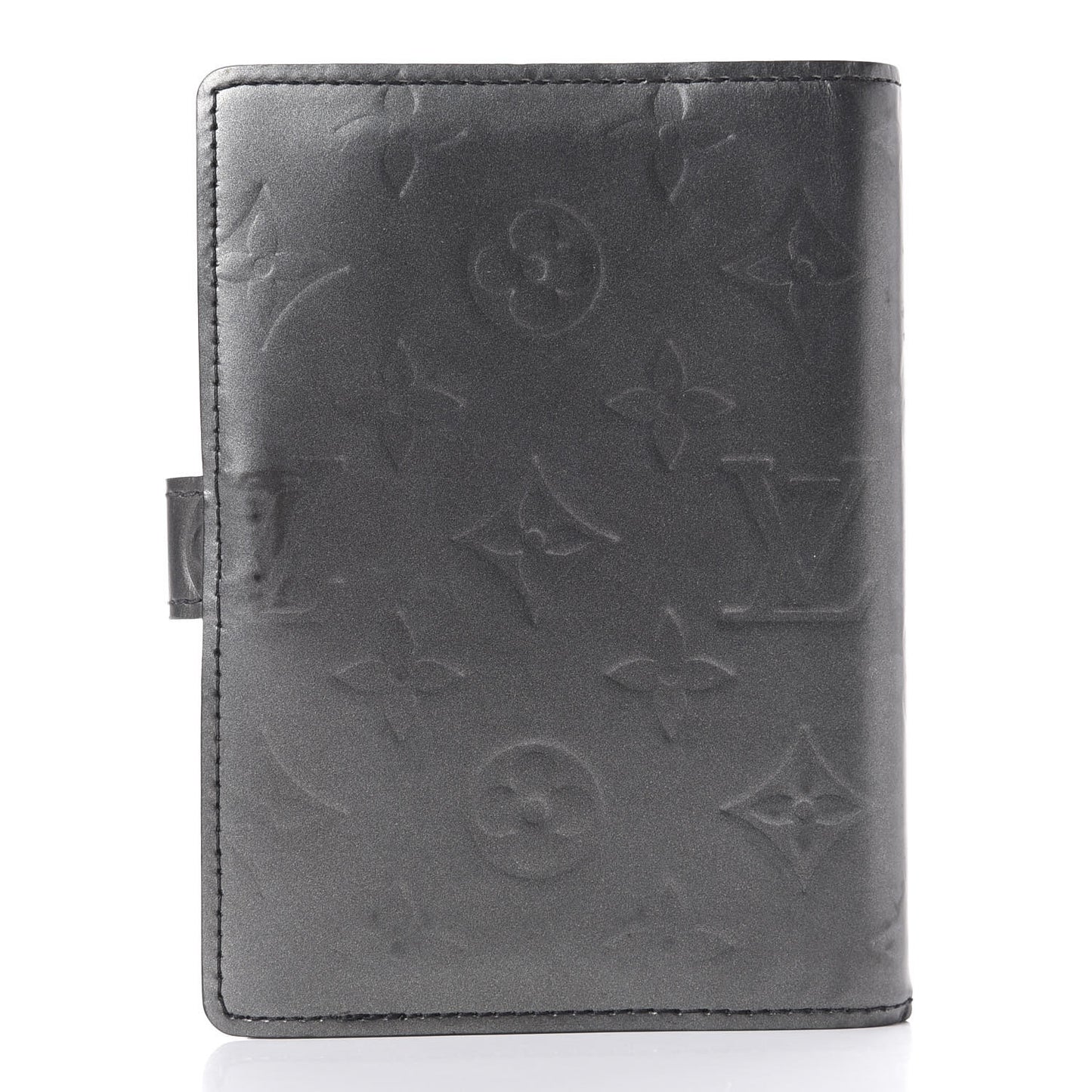 Mat Monogram Small Ring Agenda Cover Black