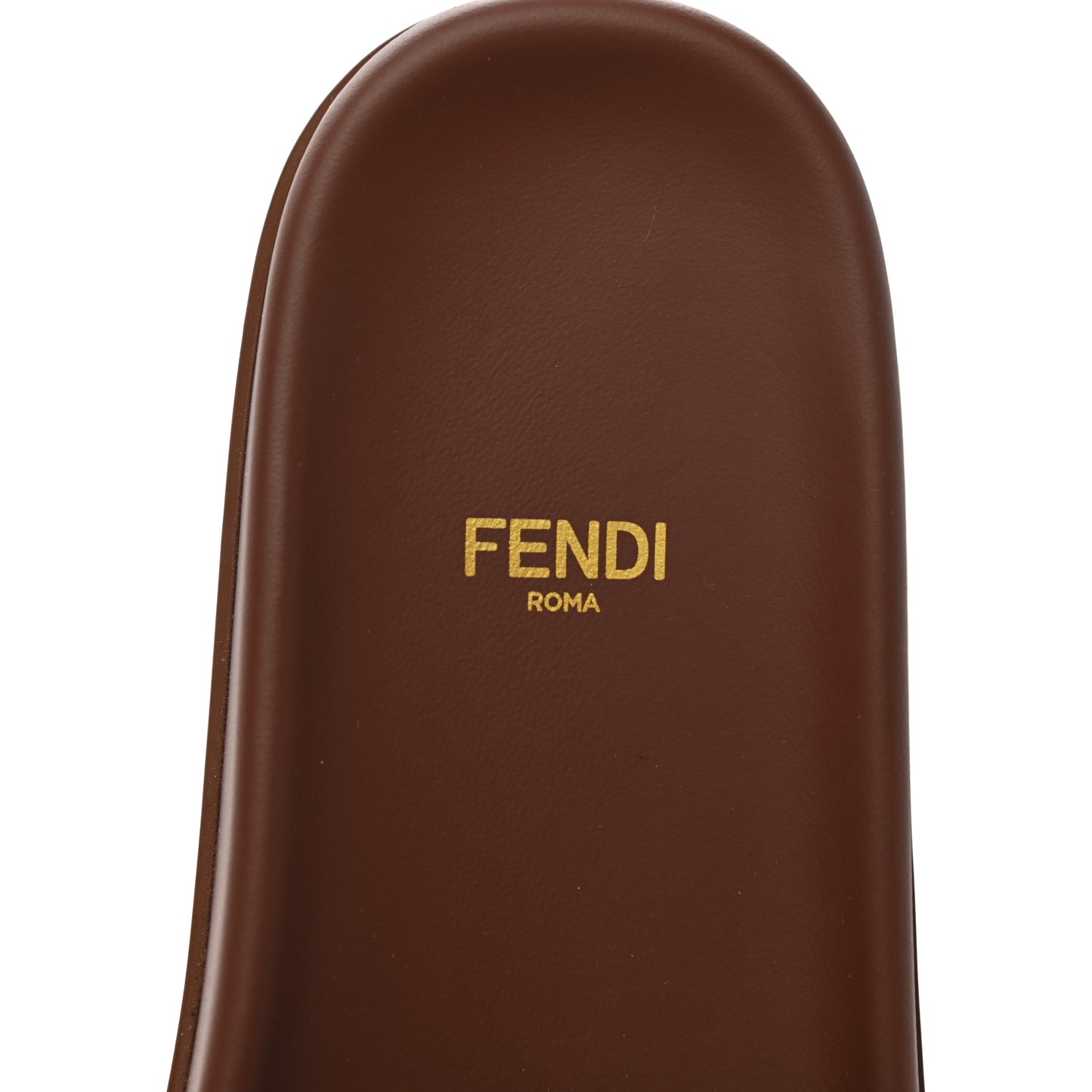 Satin Fendi Feel Slide Sandals 39.5 Orange