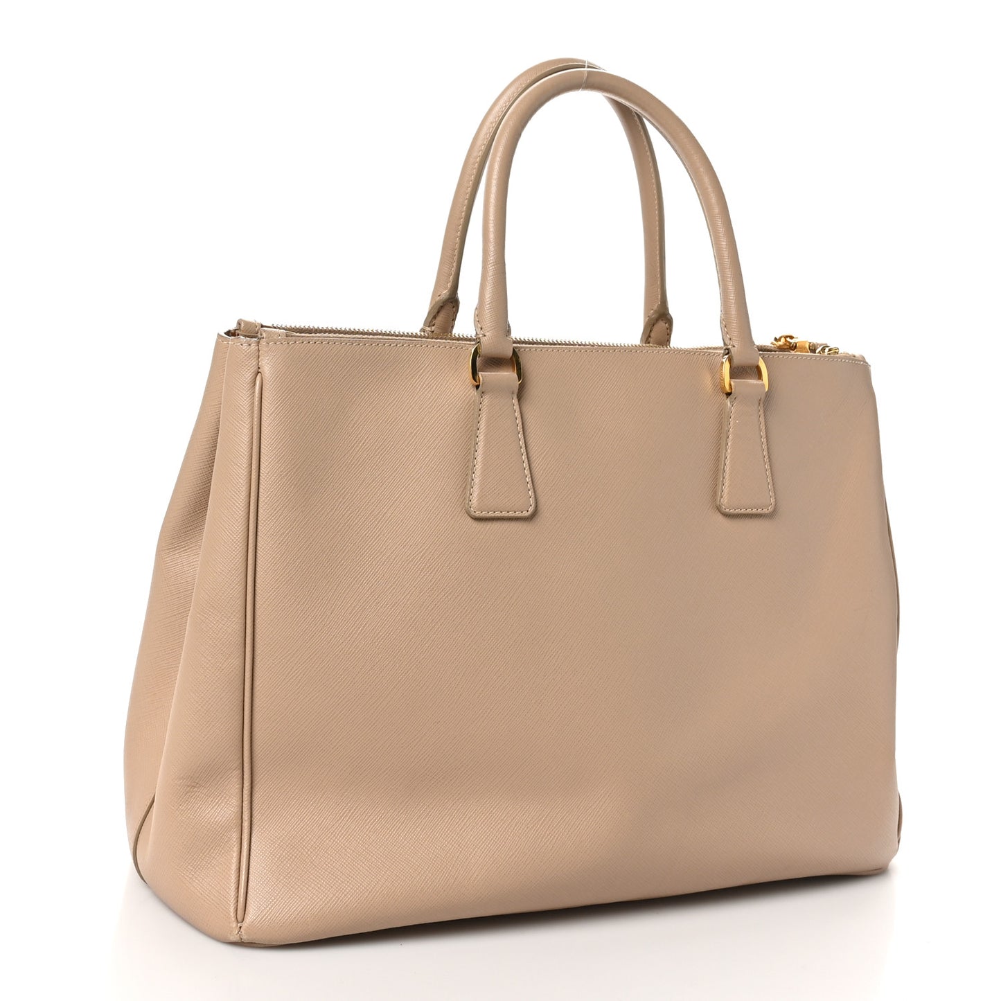 Saffiano Large Galleria Double Zip Tote Pomice