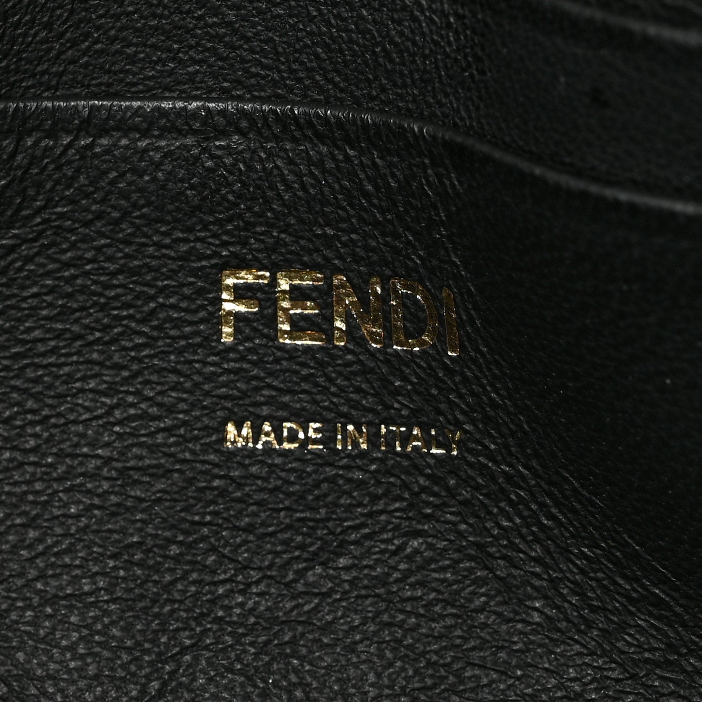 Nappa FF 1974 Embossed Mini Baguette Black