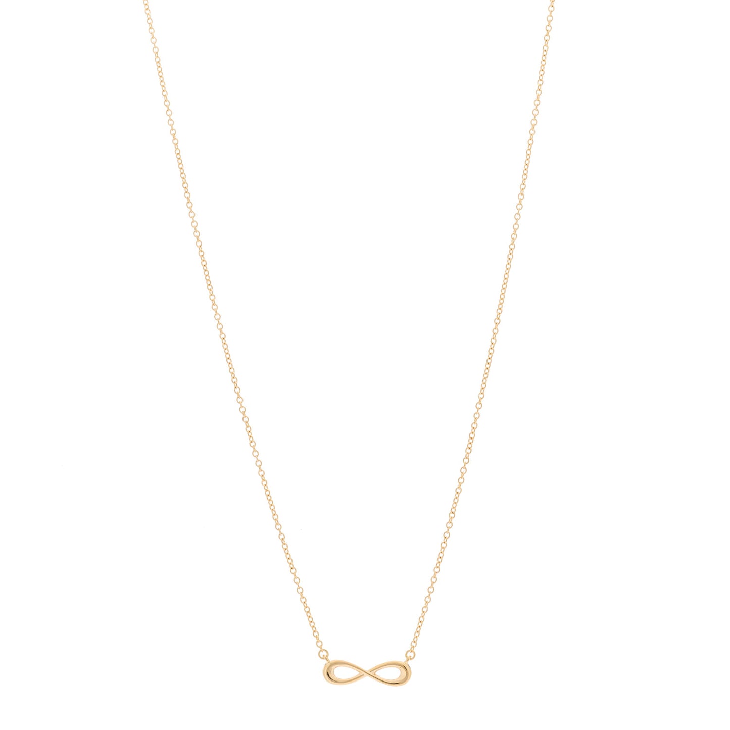 18K Rose Gold Infinity Pendant Necklace