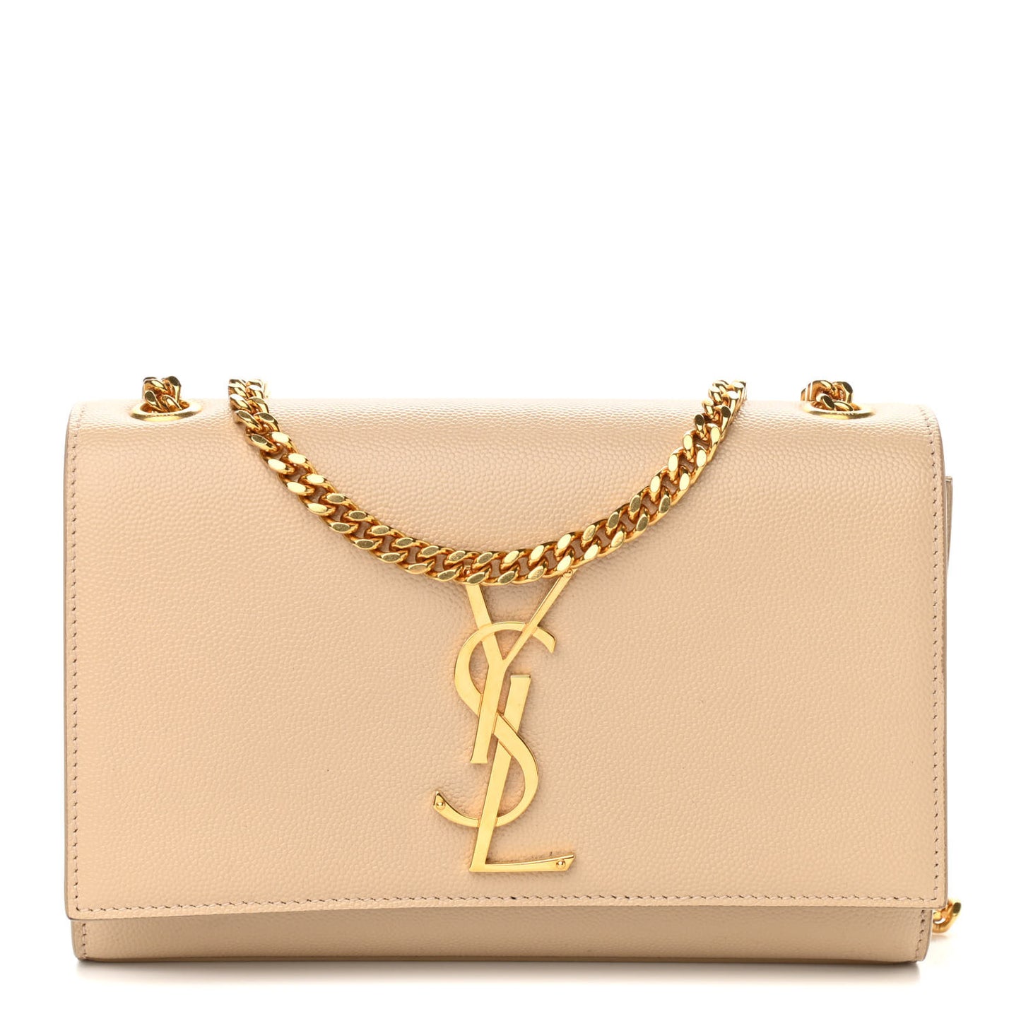 Grain De Poudre Small Monogram Kate Satchel Dark Beige