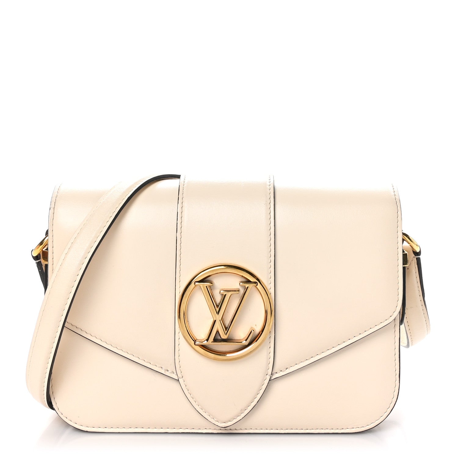 Louis Vuitton Smooth Calfskin LV Pont 9 Cream 1 of 11