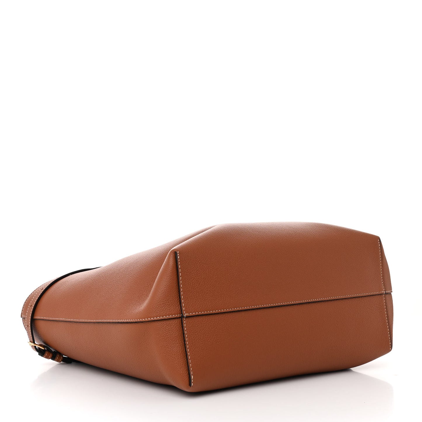 Grained Calfskin Triomphe Medium Cabas Anais Tan