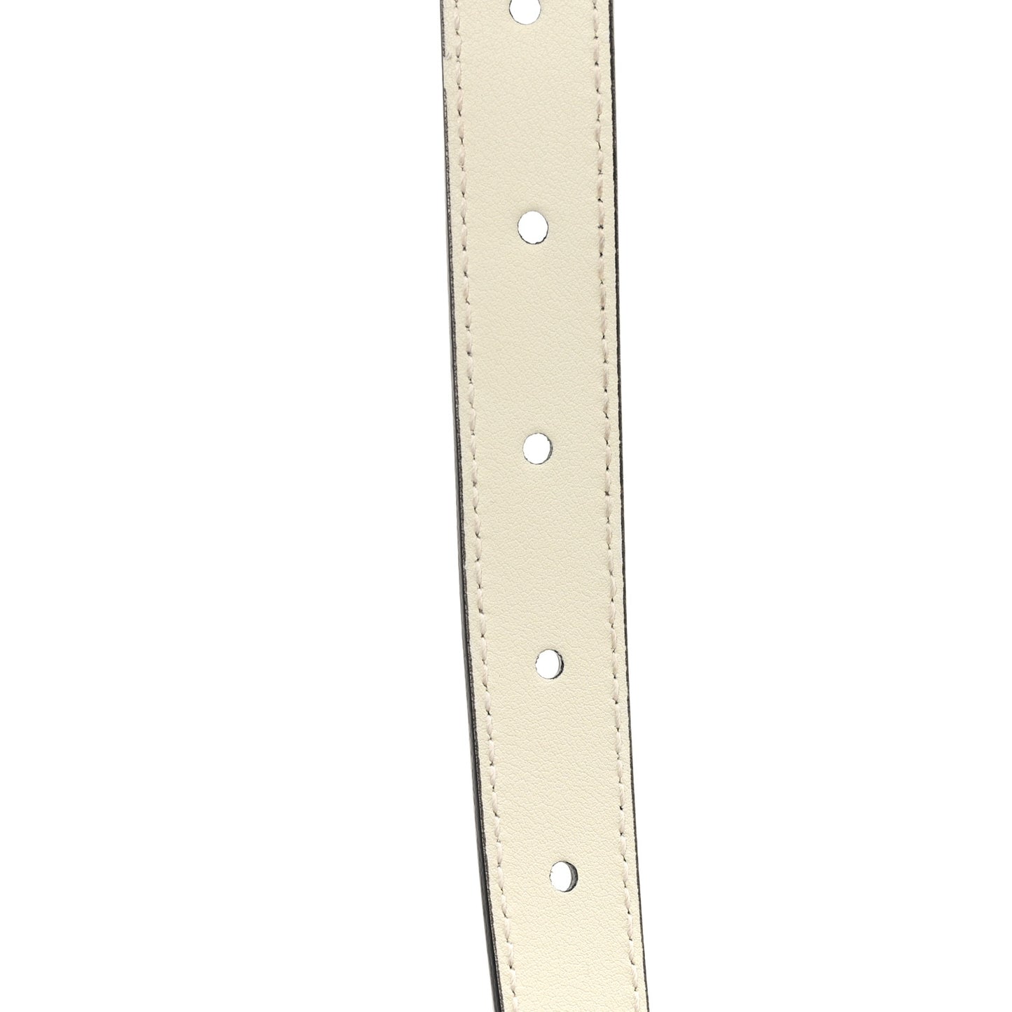 Calfskin Double G 20mm Belt 75 30 Mystic White