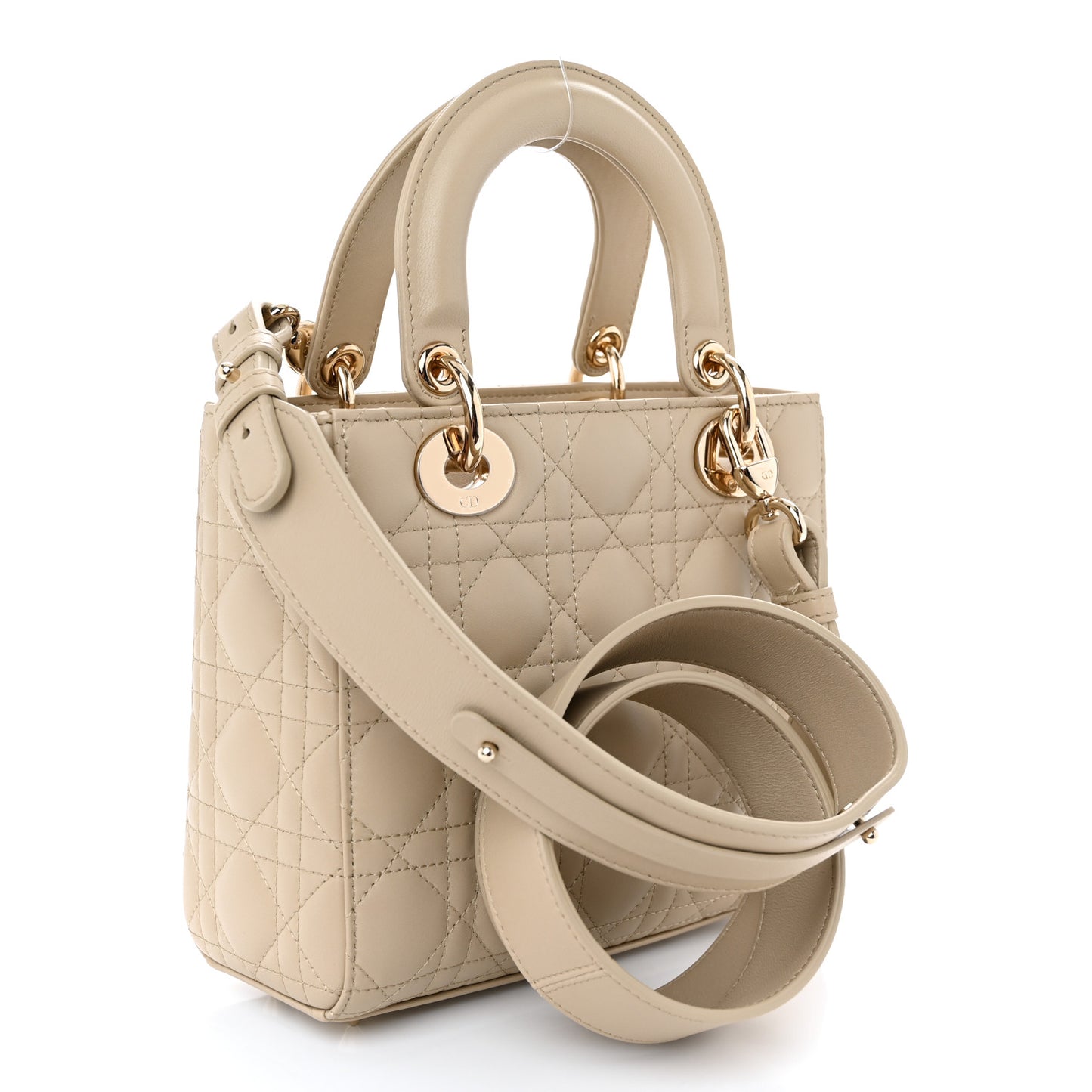 Lambskin Cannage Small My ABCDior Lady Dior Beige