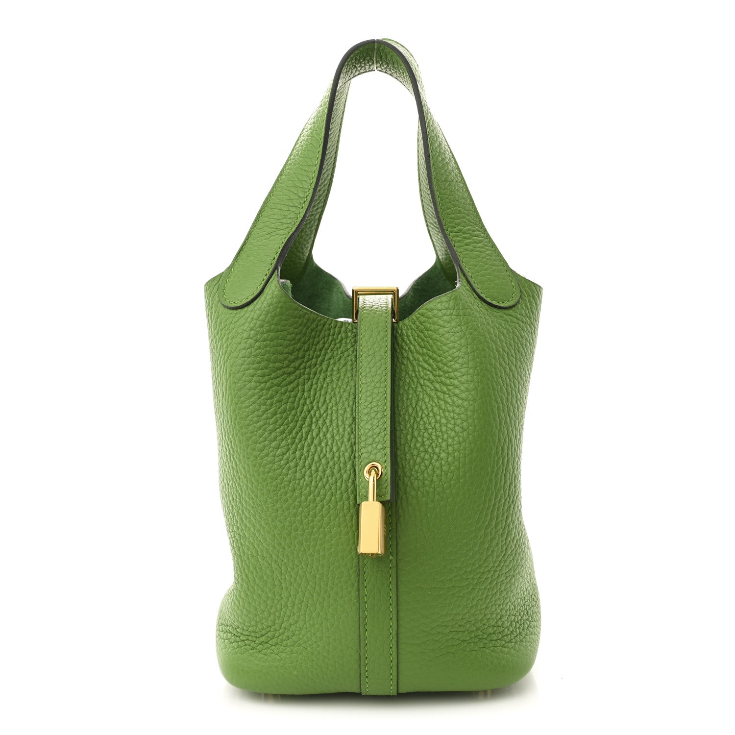 Hermes Taurillon Clemence Picotin Lock 18 PM Vert Yucca 1739488