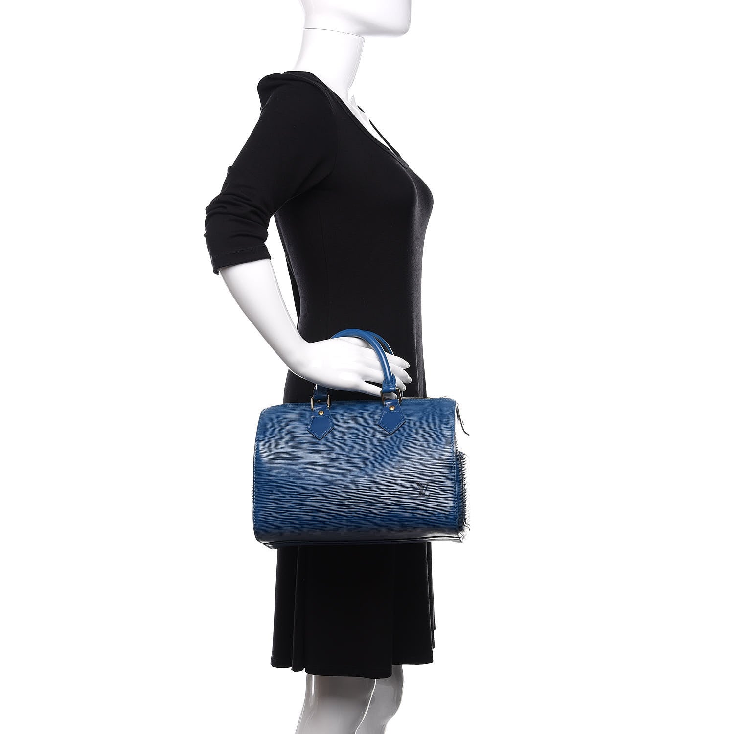 Louis Vuitton Epi Speedy 25 Cyan 2 of 15