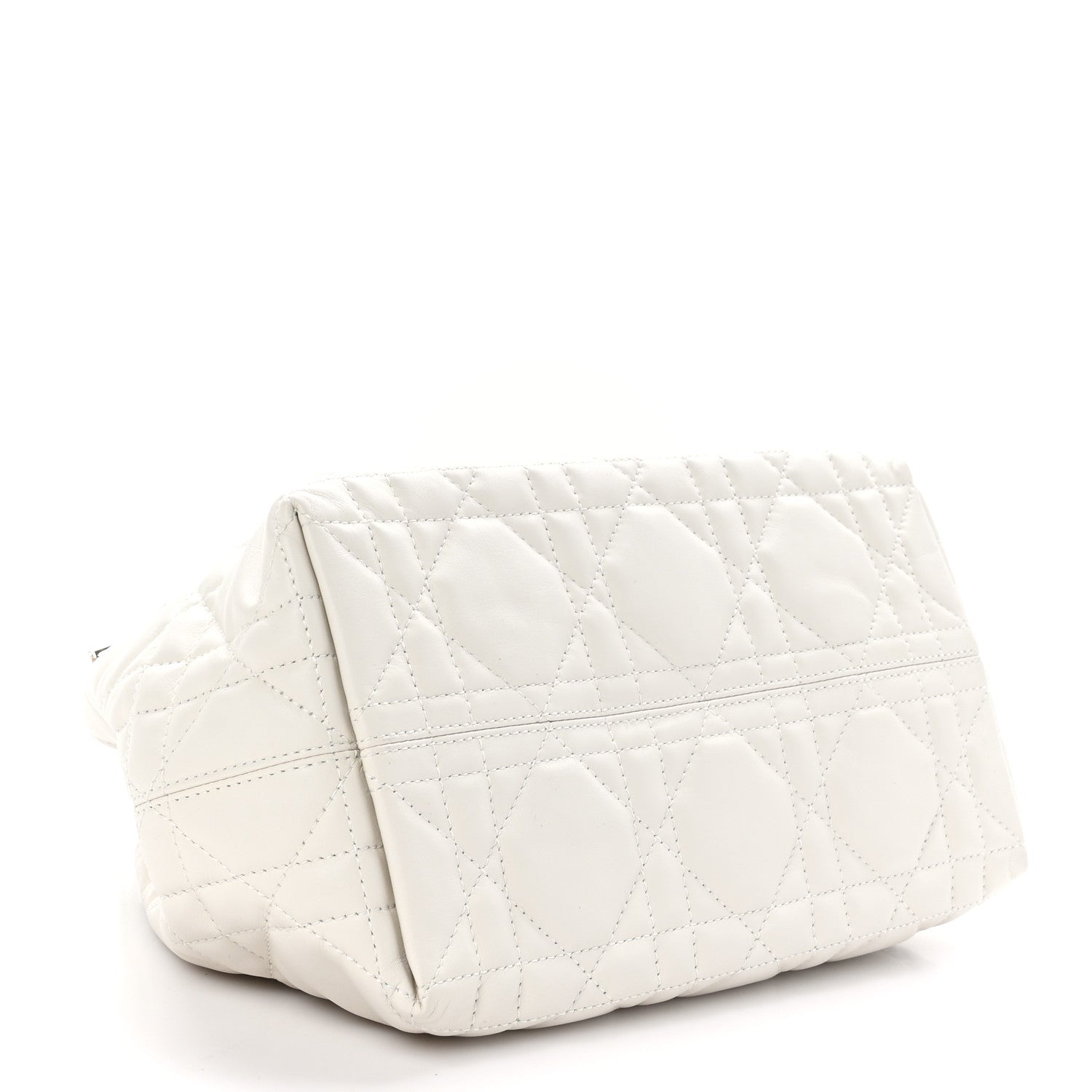 Christian Dior Calfskin Macrocannage Small Toujours White 5 of 11