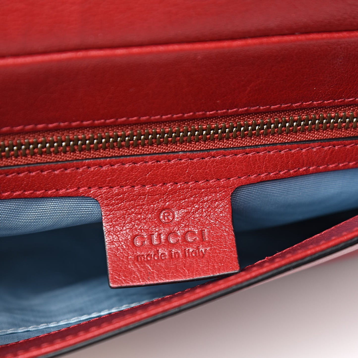 Calfskin Diagonal GG Medium Thiara Double Envelope Shoulder Bag Black Red