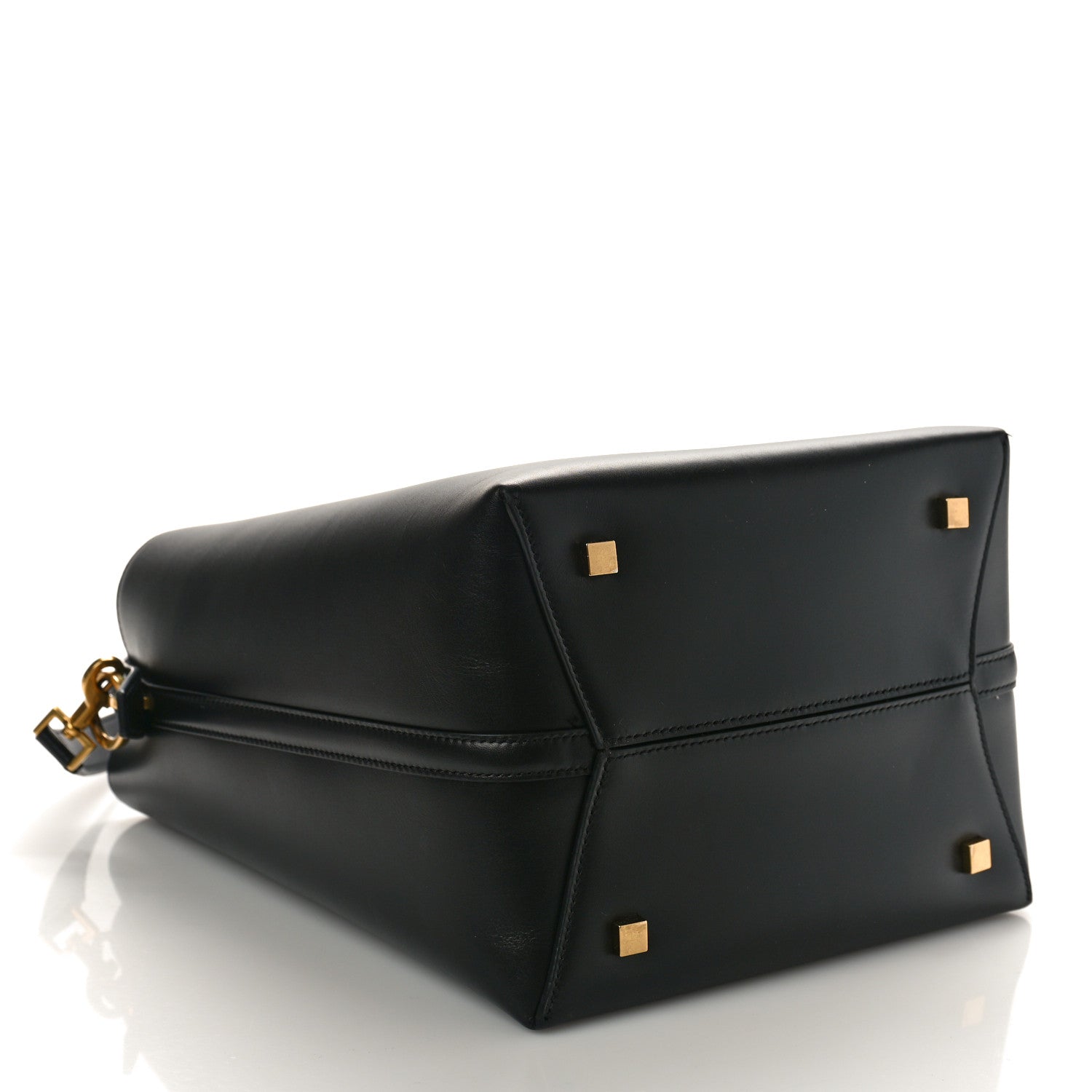 Saint Laurent Smooth Shiny Calfskin Monogram Le 37 Bucket Bag Black 5 of 10