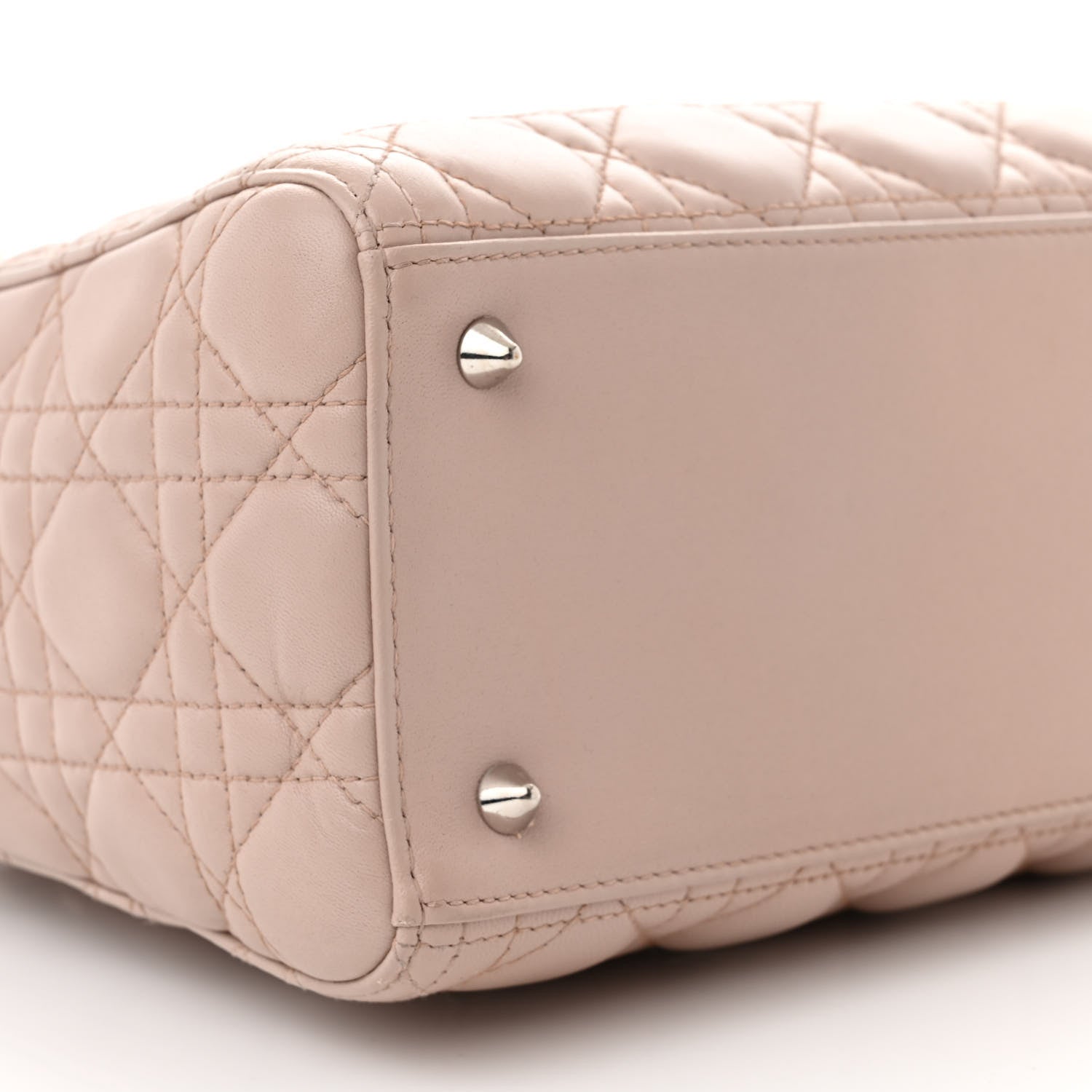 Christian Dior Lambskin Cannage Medium Lady Dior Light Pink 9 of 10