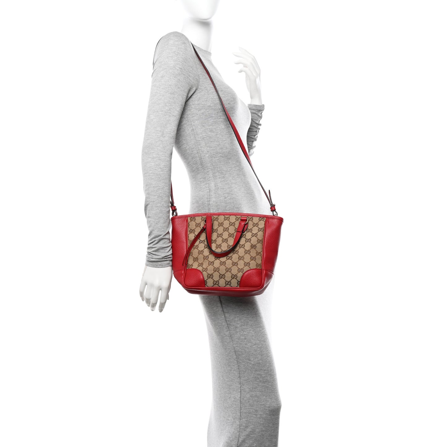 Monogram Small Bree Tote Red