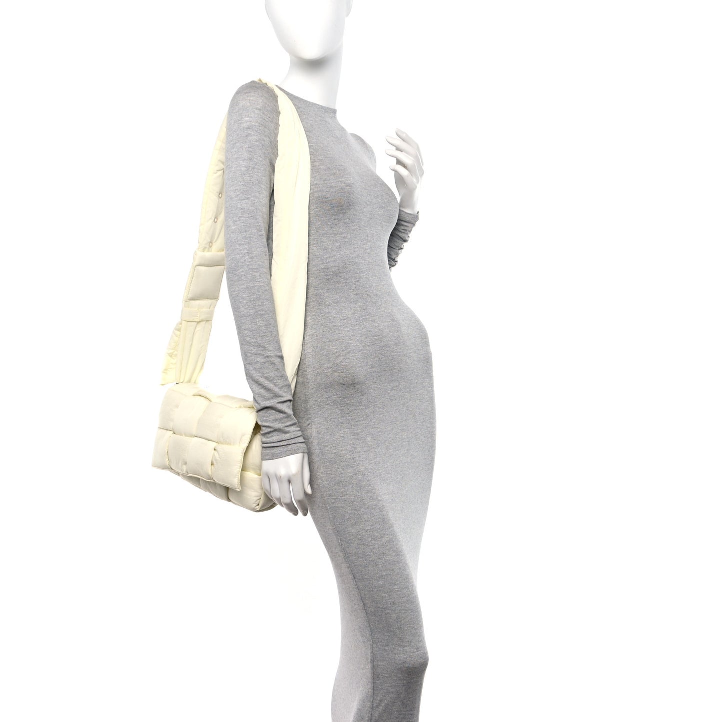 Nylon Intrecciato Padded Tech Cassette Bag Zest Washed