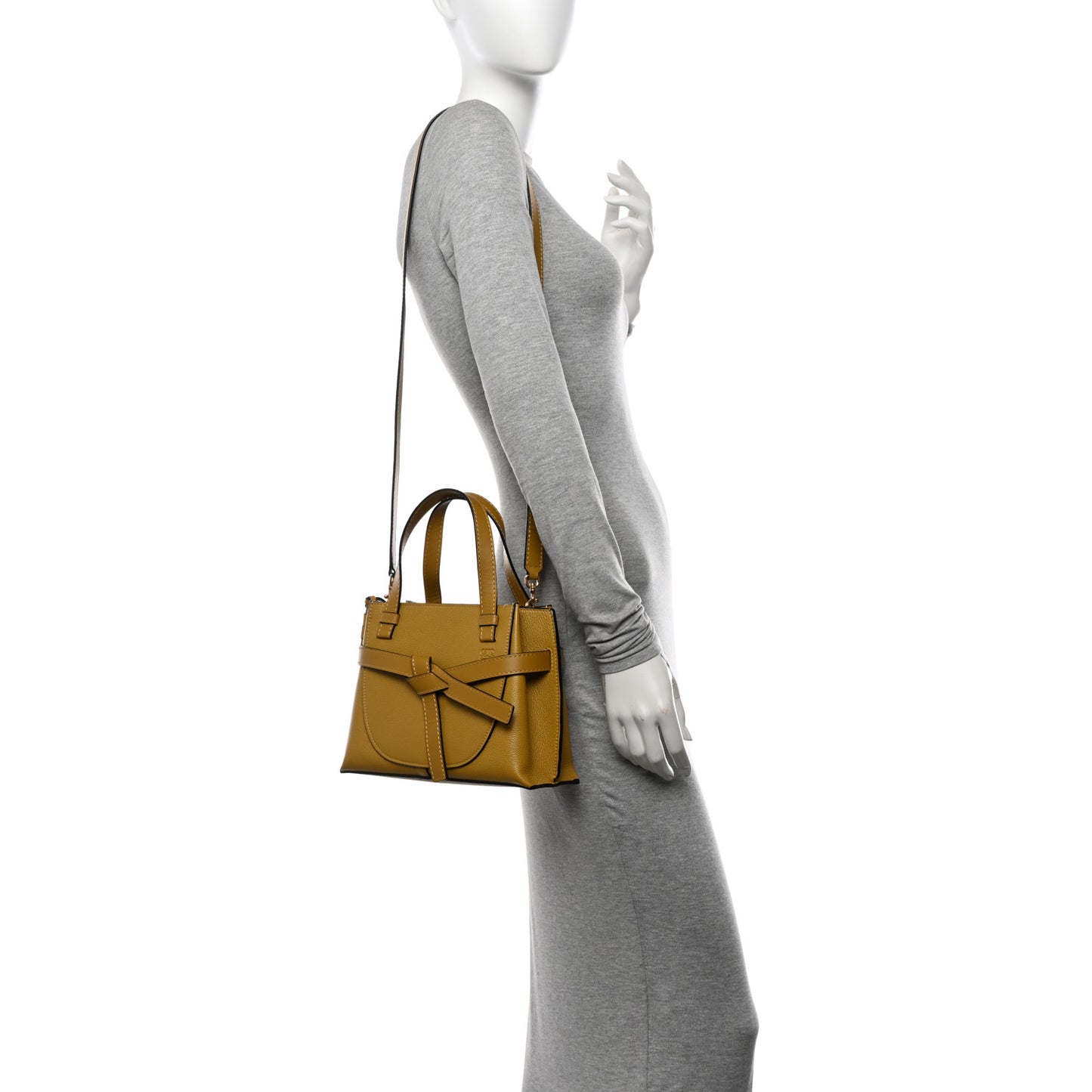 Calfskin Mini Gate Tote Ochre