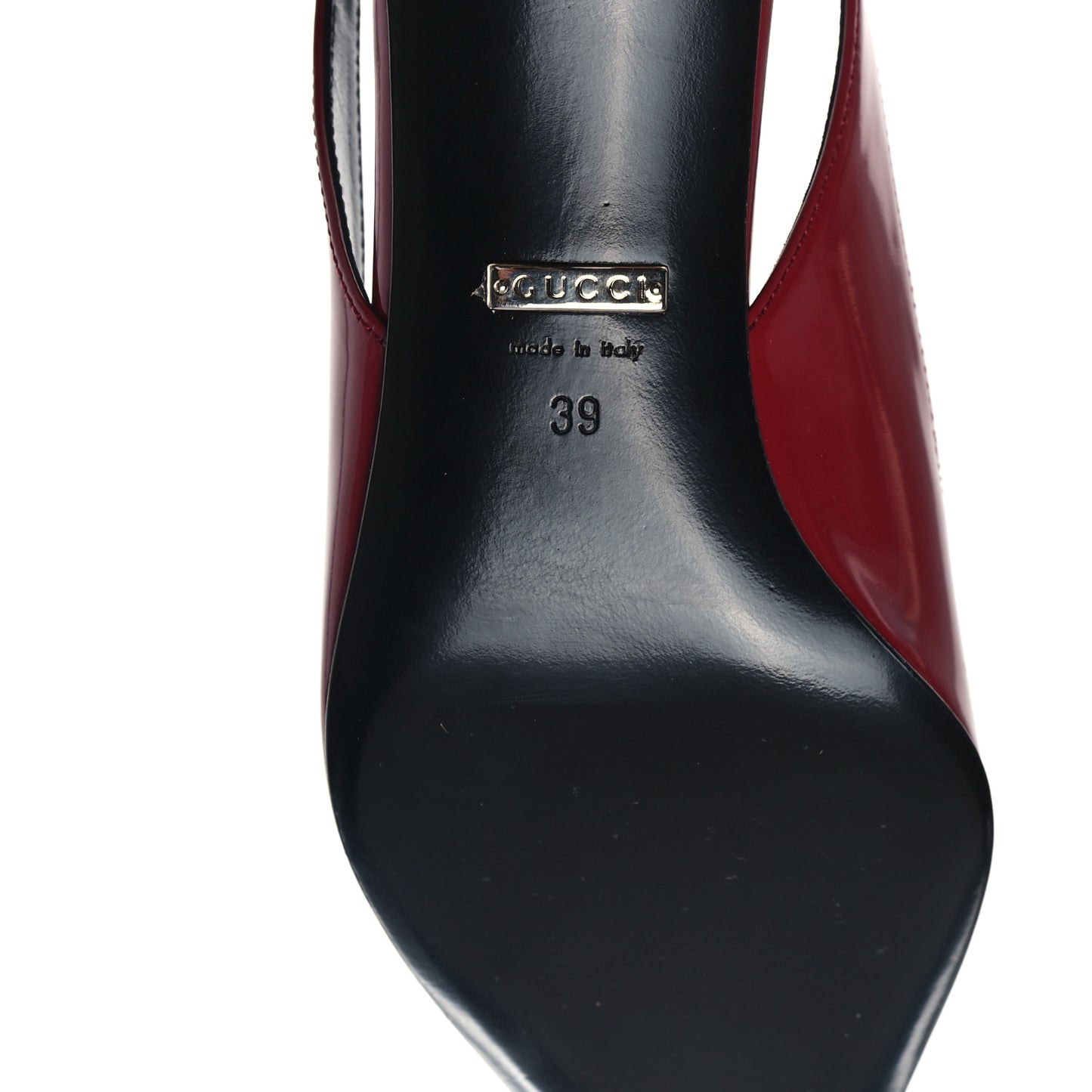 Nappa Mallory Pointed Toe Slingback Sandal 39 New 39 New Cherry