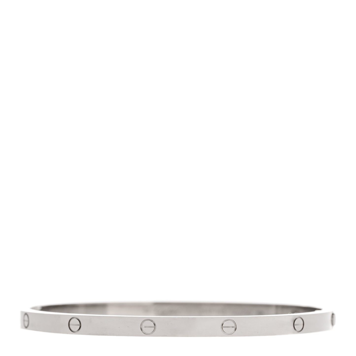 18K White Gold Small LOVE Bracelet 17