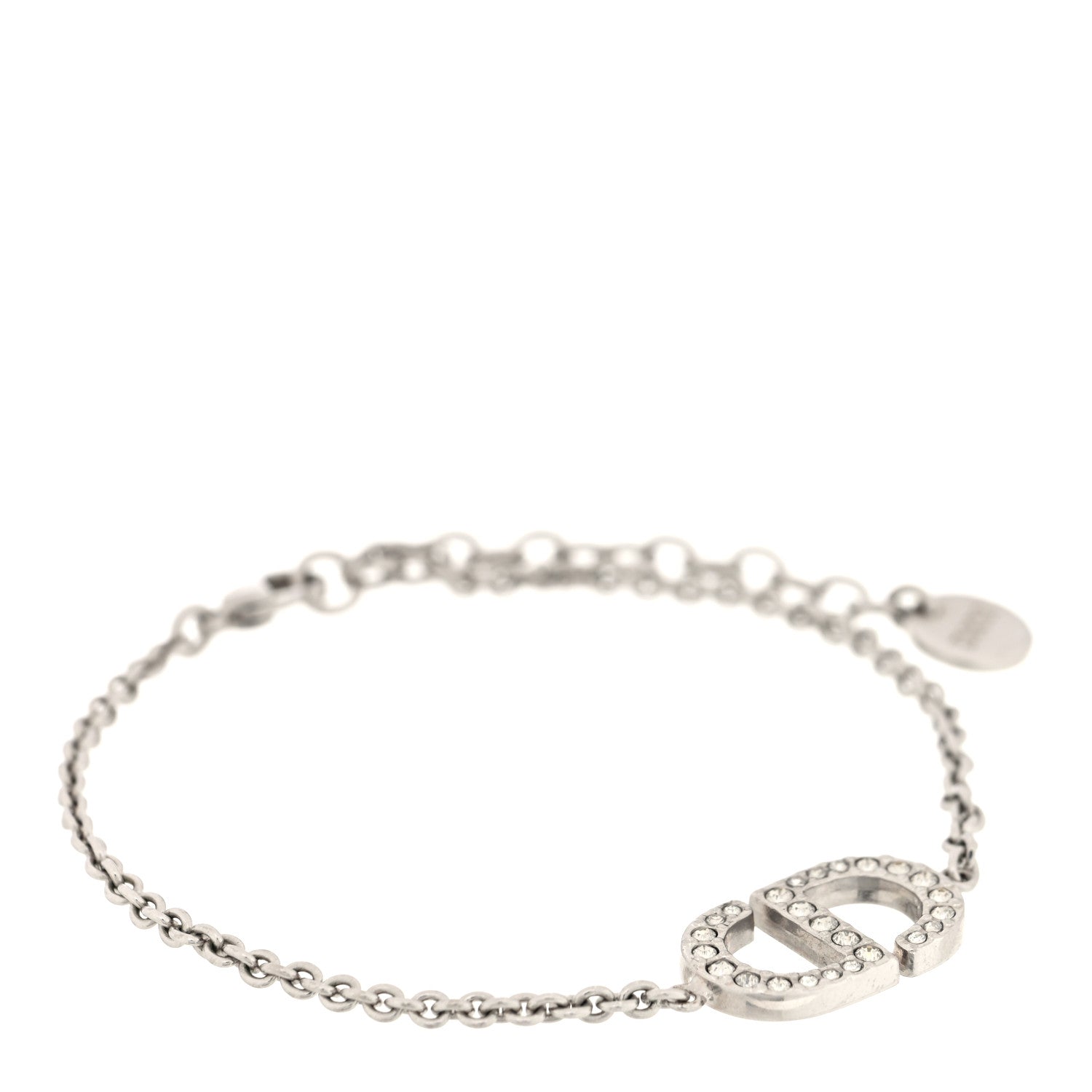 Christian Dior Crystal CD Bracelet Silver 1776015 – FASHIONPHILE