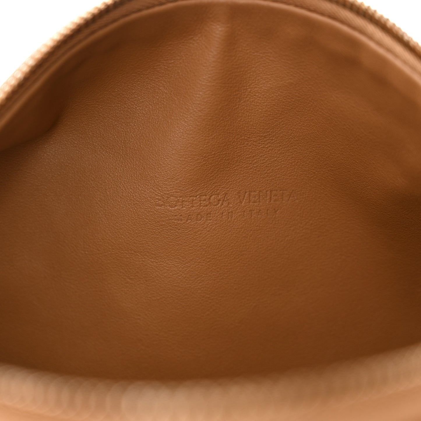 Nappa Intrecciato Teen Jodie Hobo Caramel