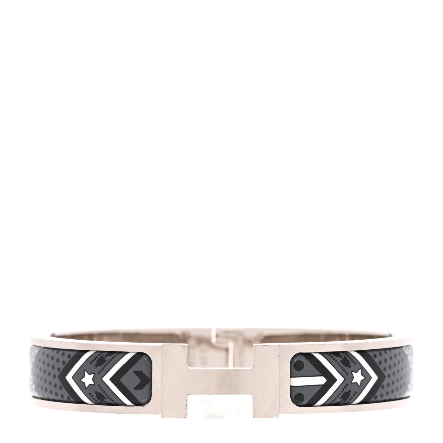 Hermes Enamel Bandana Narrow Clic Clac HH Bracelet T3 Grand