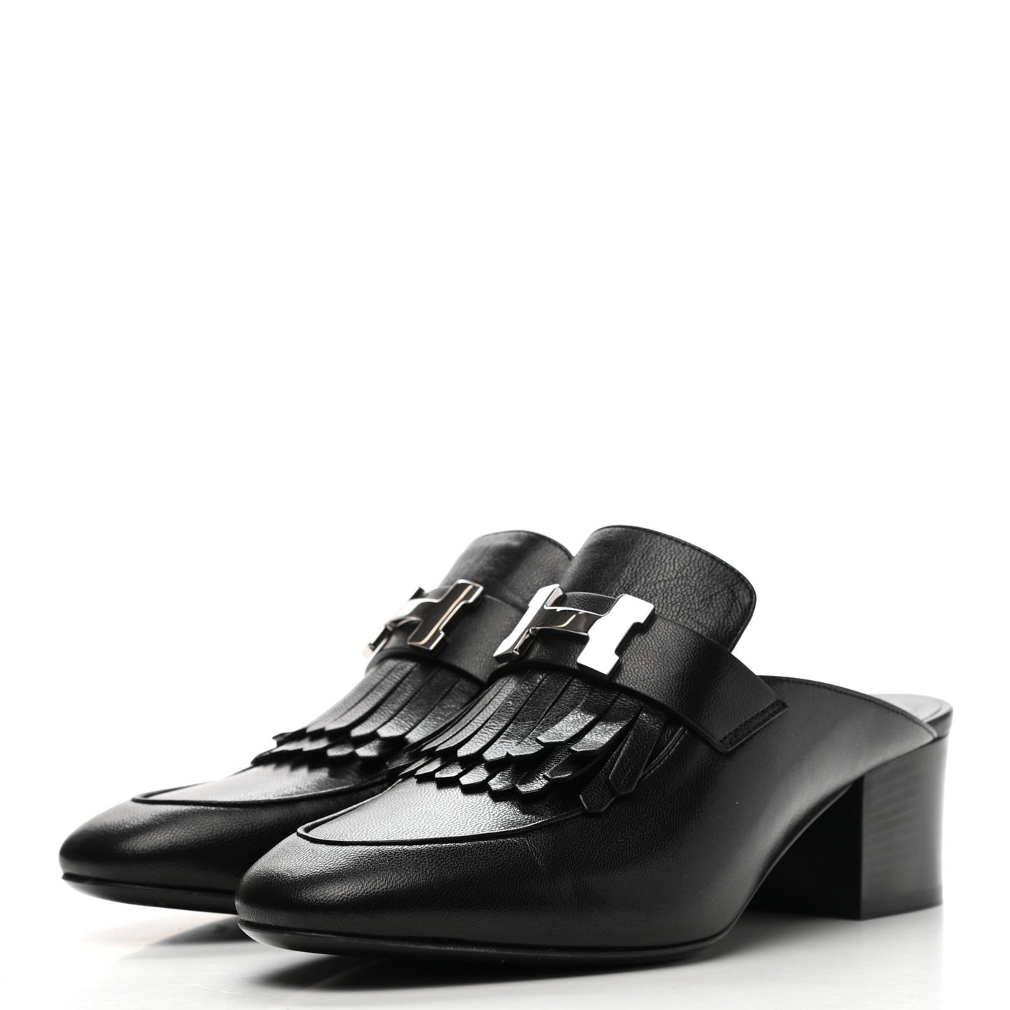 Goatskin Tuileries Mules 37 Black