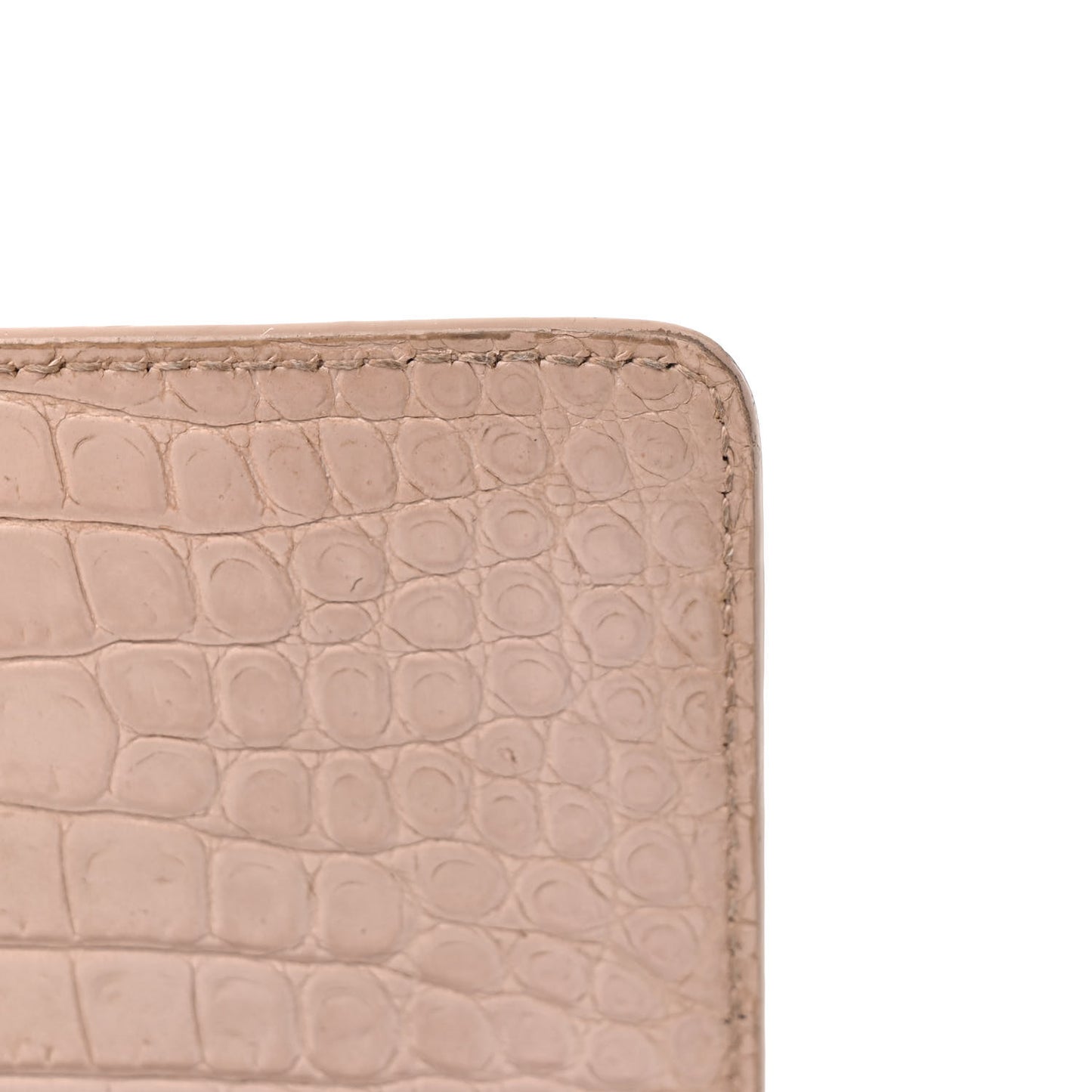Calfskin Crocodile Embossed Medium Monogram Sunset Rose Antic