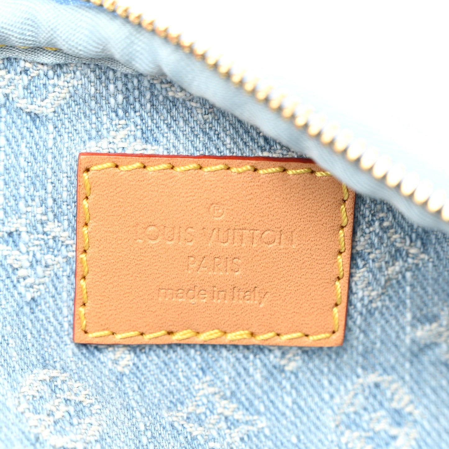 Monogram Denim Mini Bumbag Sky Blue