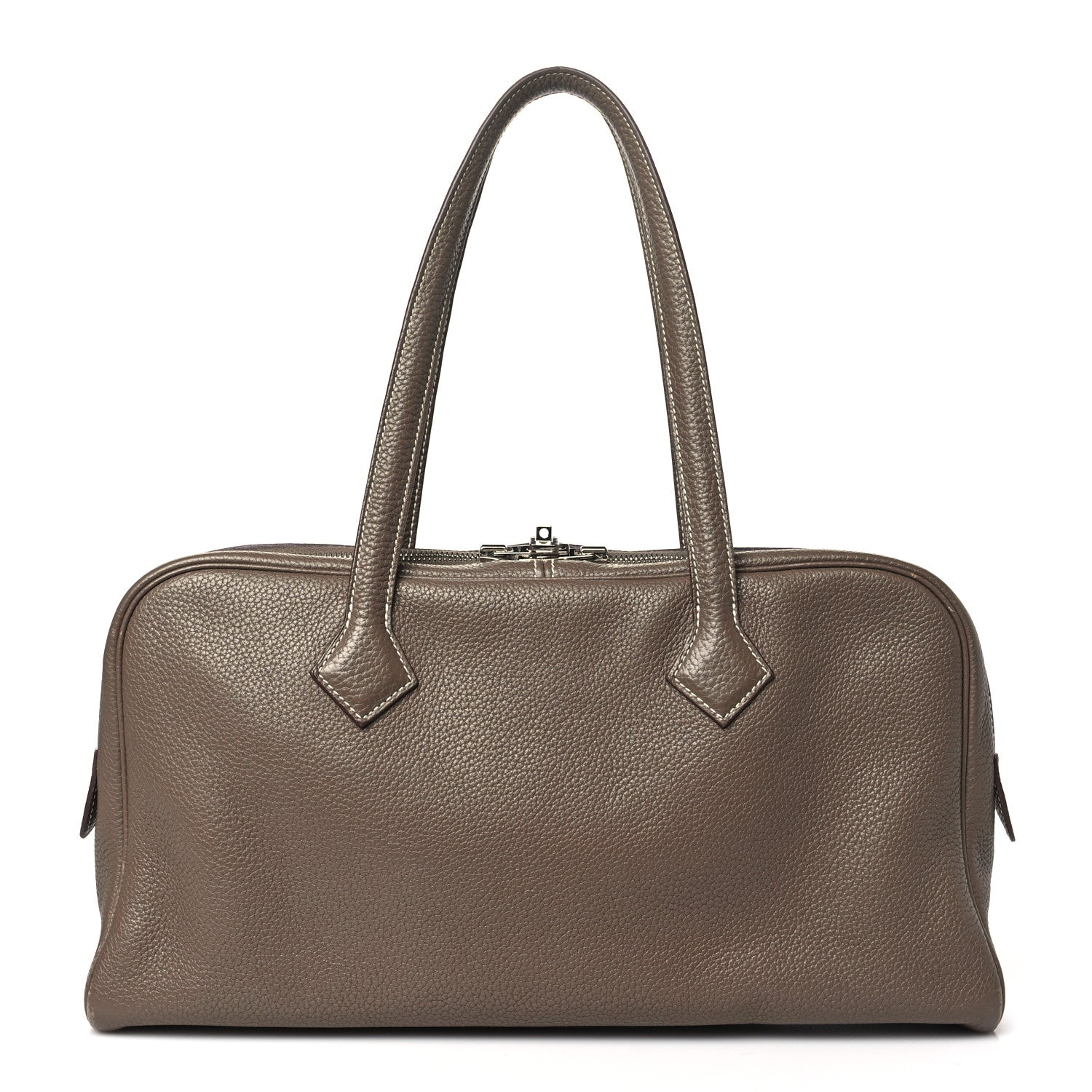 HERMES エズ　ノワール　38サイズ Hermes Taurillon Clemence Victoria Elan 38 Etoupe 1551012