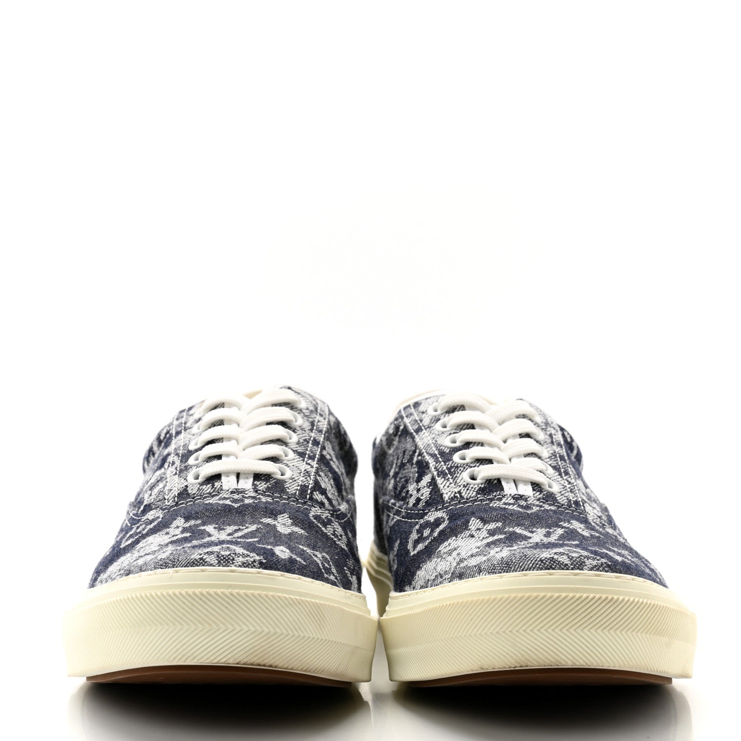 Louis Vuitton Monogram Denim Sneakers 12 Grey 2 of 9