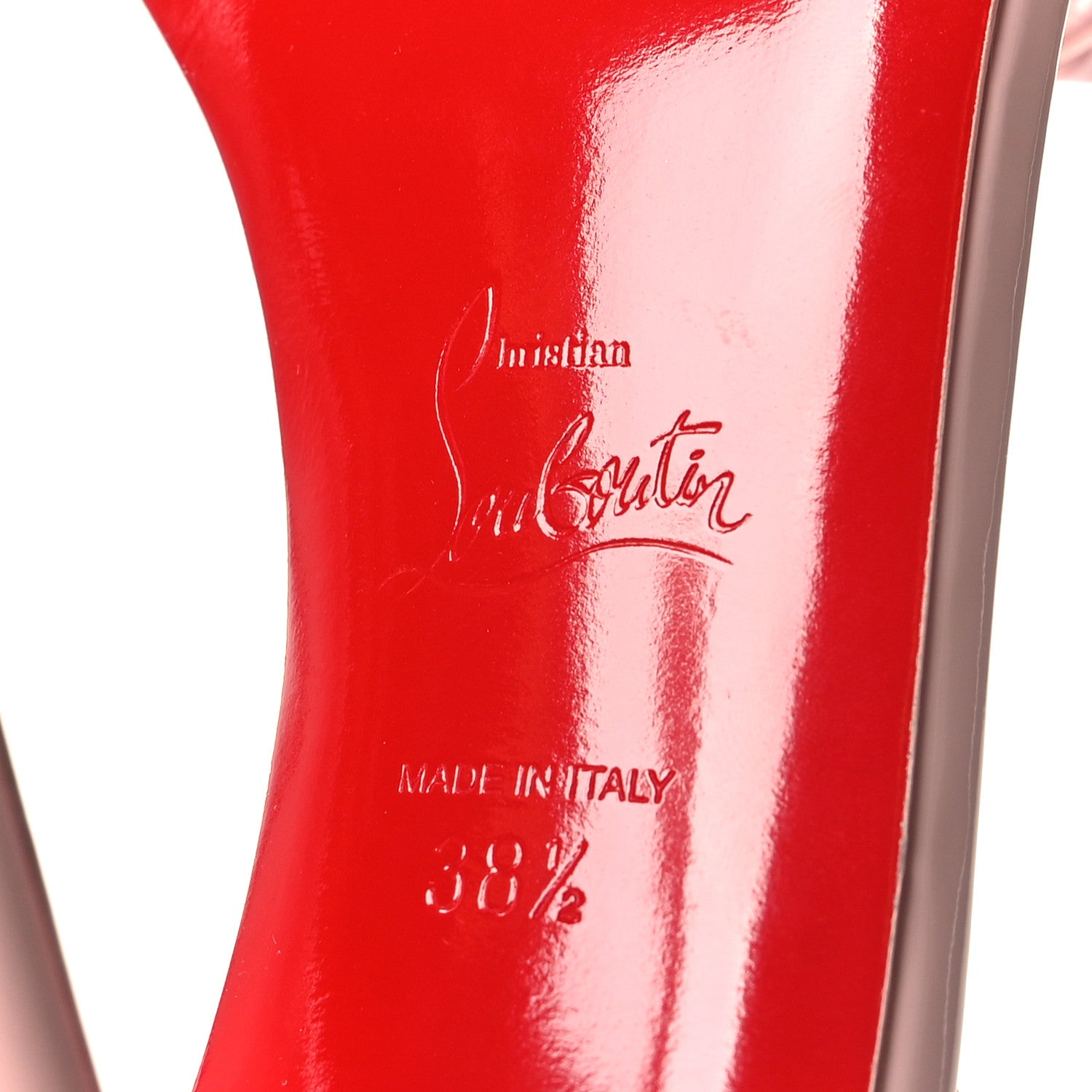 Christian Louboutin Patent So Me 100 Sandals 38.5 Rosy 6 of 8