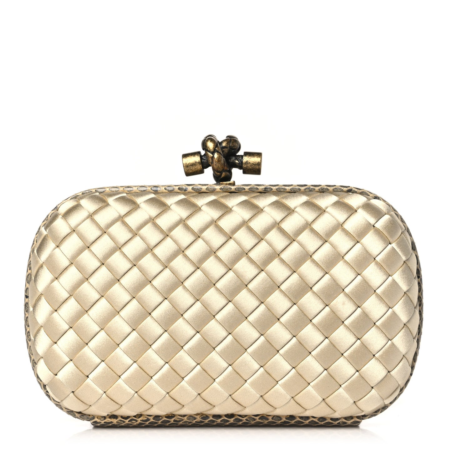 Satin Intreccio Impero Ayers Knot Clutch
