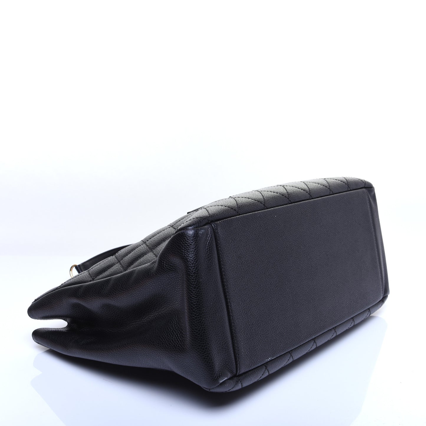 Caviar Quilted Grand Shopping Tote GST Black