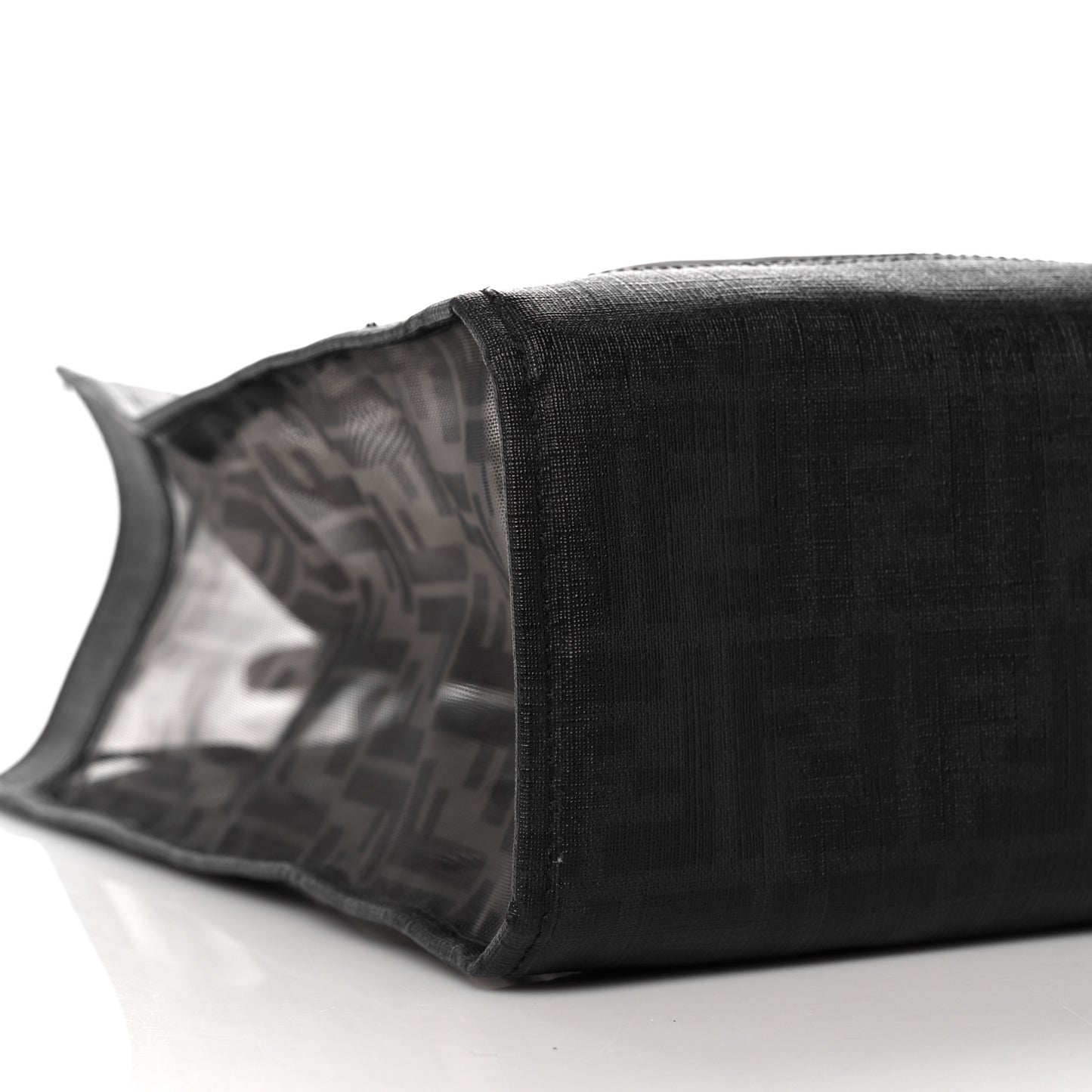 Mesh Glazed Fabric FF 1974 Tote Black