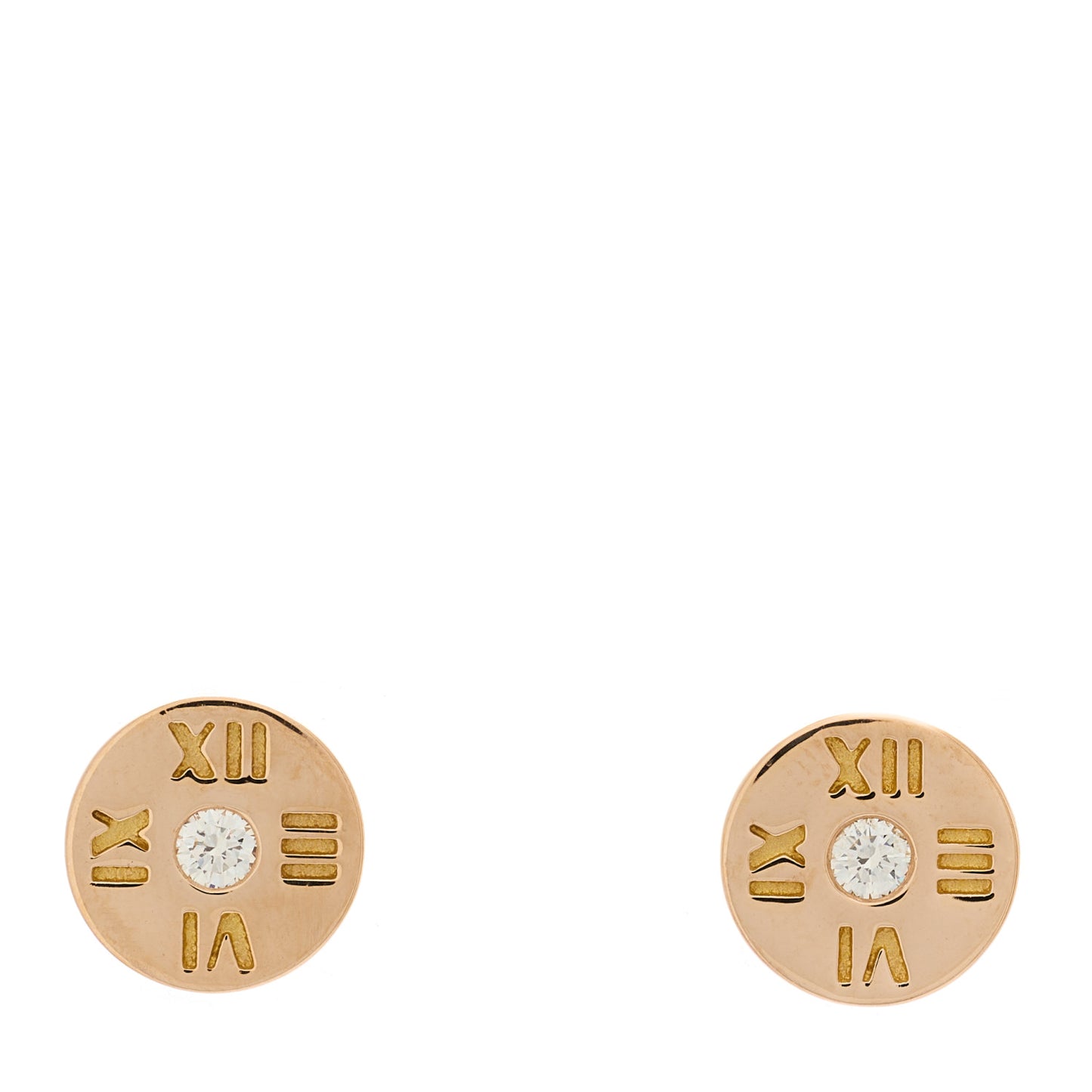 18K Rose Gold Diamond Mini Atlas Earrings