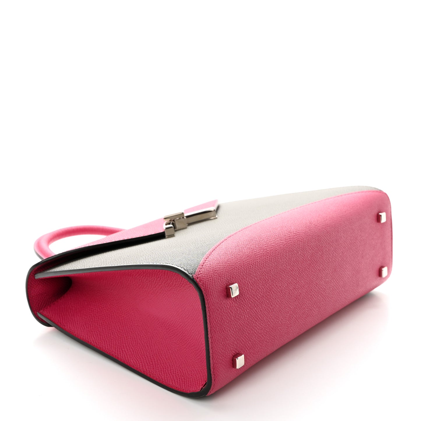 Carat Calfskin Bicolor Gabrielle PM Fuchsia Tourterelle