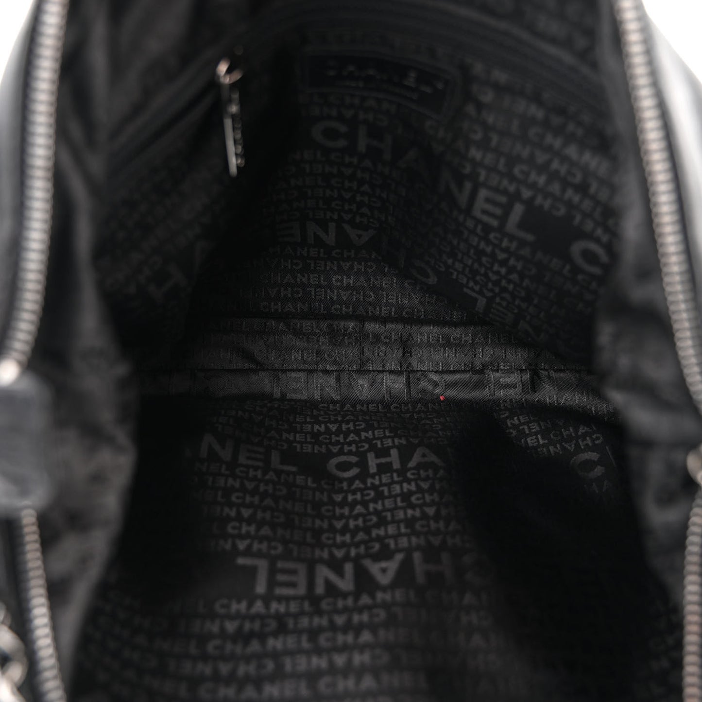 Lambskin Triple Chain Hobo Black
