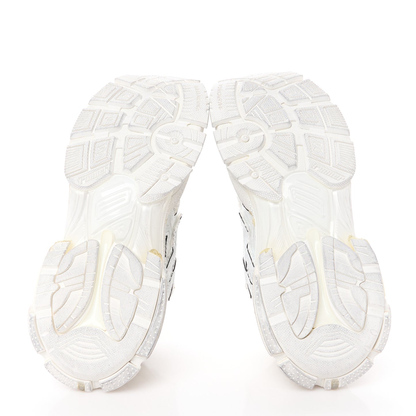Mesh Rubber Monocolor Womens Runner Sneakers 37 White